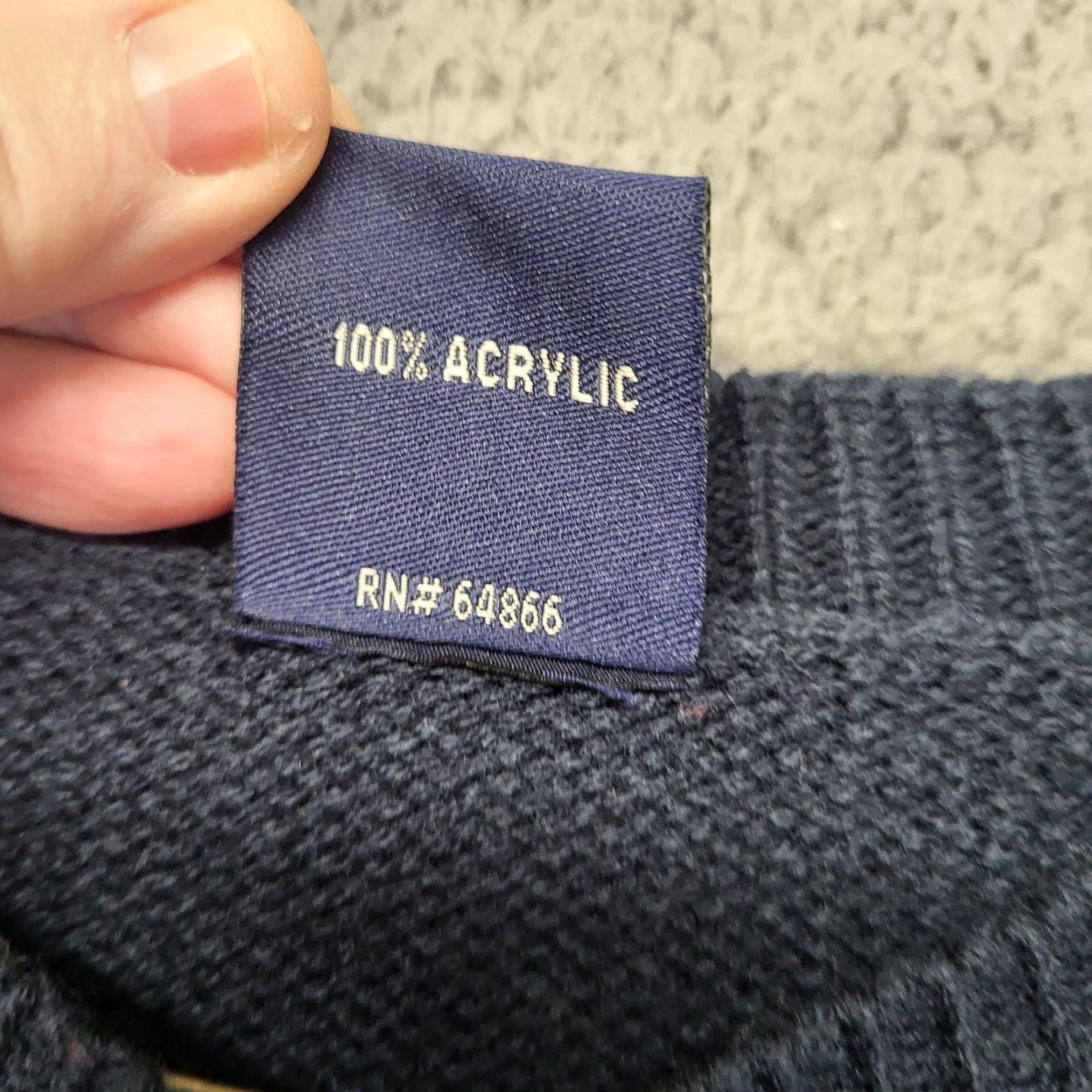 Vintage US Polo Assn Sweater Mens L Navy Blue American Flag EUC Patriotic Holidays Y2k Size US L / EU 52-54 / 3 - 7 Thumbnail