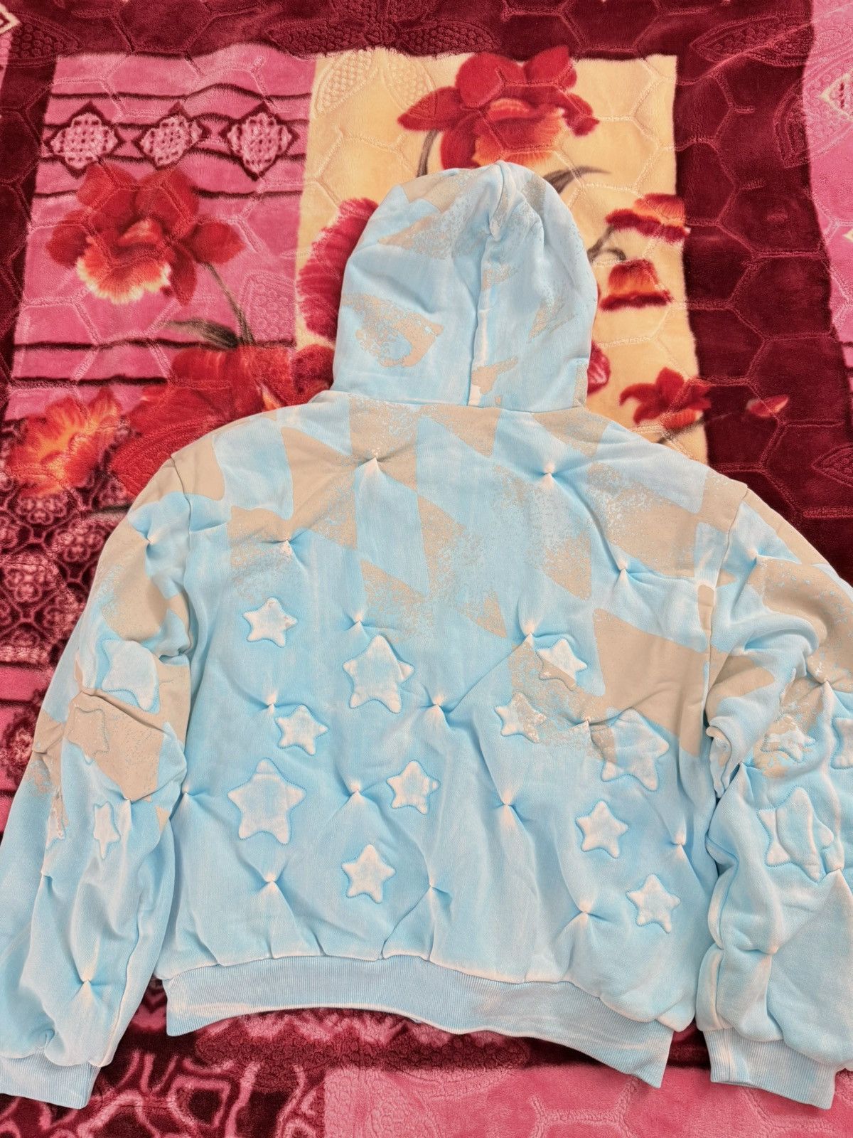 Bad Son BAD SON Electric Blue “Starfruit” Padded Zip-Up Hoodie XL Size US XL / EU 56 / 4 - 5 Thumbnail