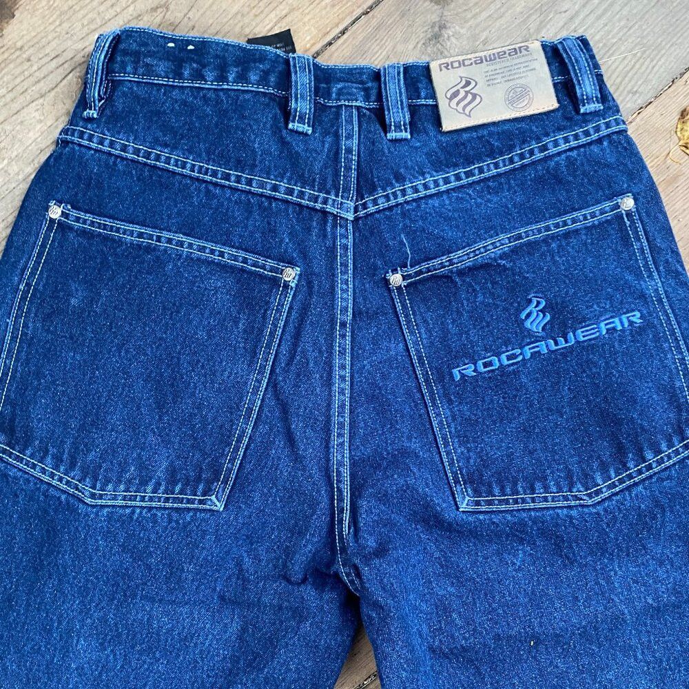 Rocawear Vintage 90s Y2K Rocawear Embroidered Jeans Size 30 Blue Size US 30 / EU 46 - 2 Thumbnail