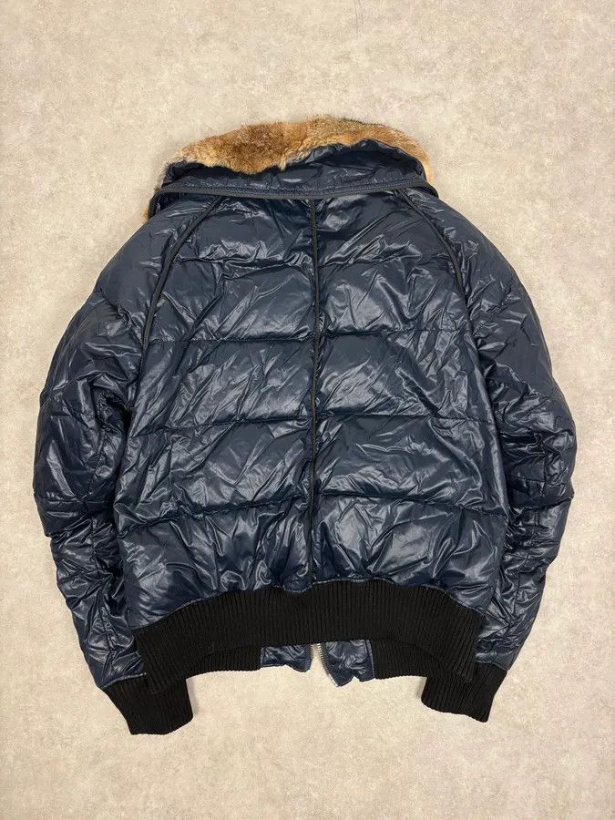 Just Cavalli FW2008 Cavalli Fur Collar Navy Puffer Jacket Size US M / EU 48-50 / 2 - 6 Thumbnail