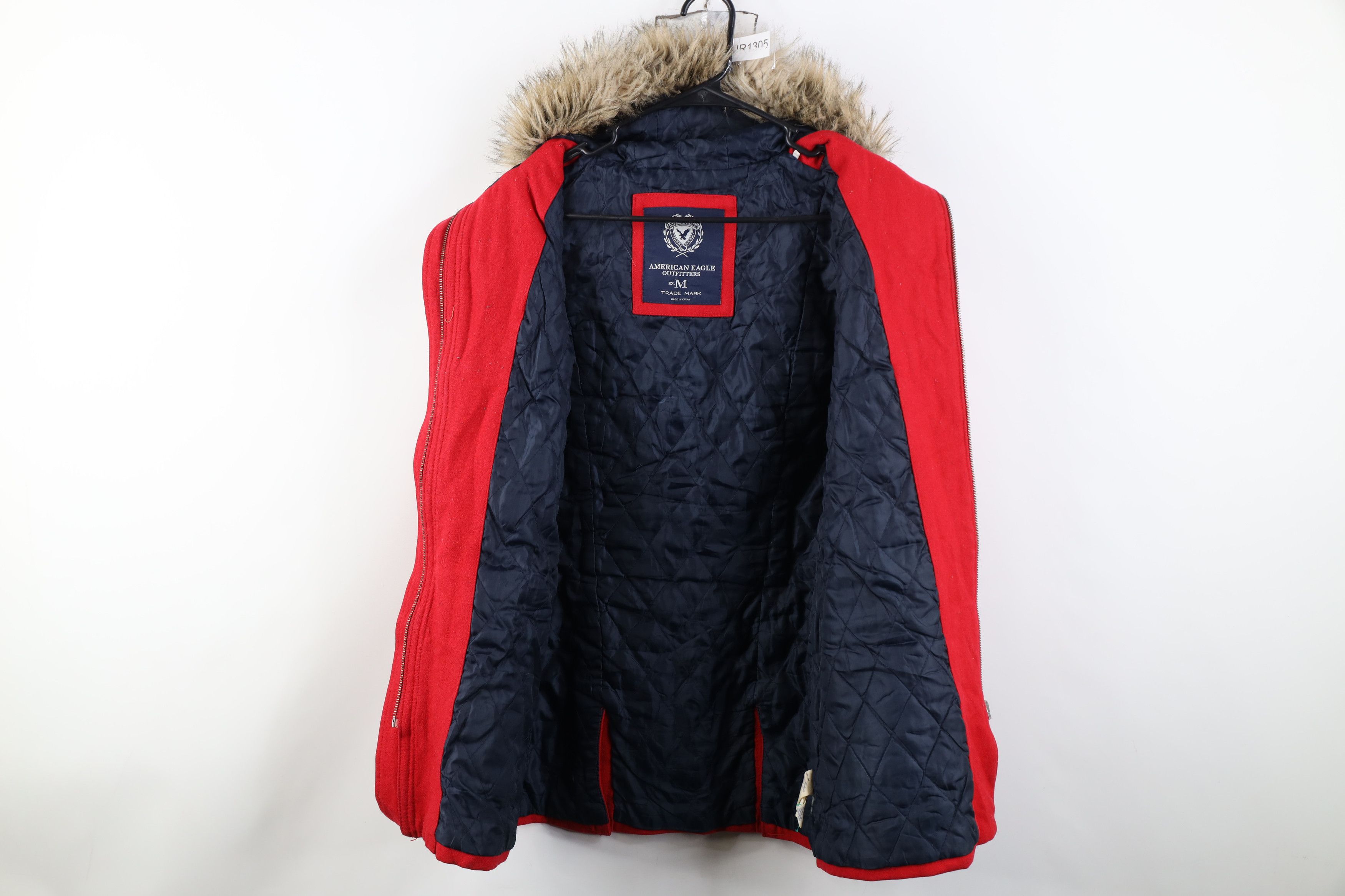 American Eagle Outfitters Vintage 90s Y2K American Eagle Toggle Button Hooded Jacket Size M / US 6-8 / IT 42-44 - 11 Thumbnail