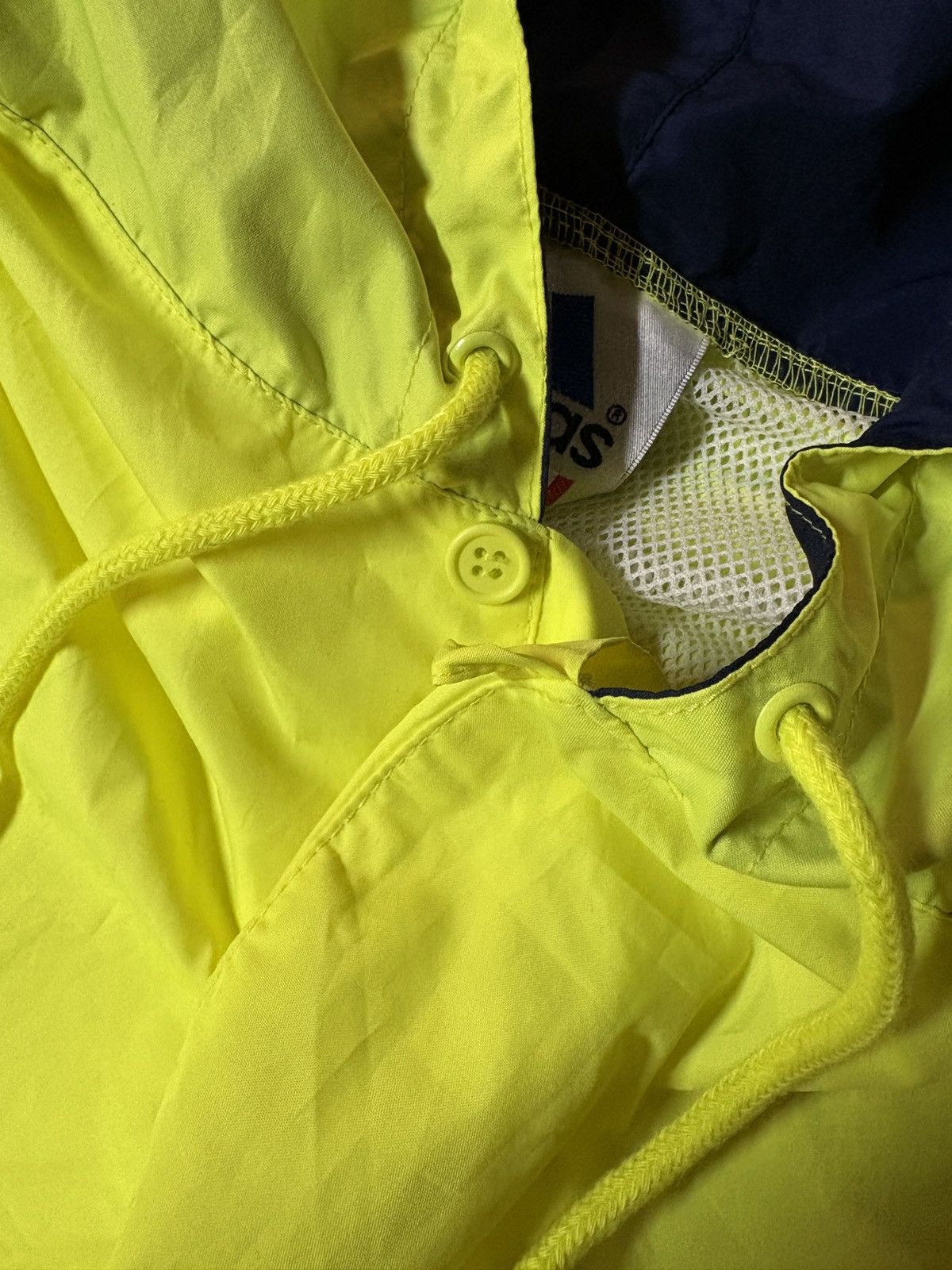 Adidas Vintage 90s Adidas Pullover Windbreaker Jacket Void Yellow Size US XL / EU 56 / 4 - 5 Thumbnail