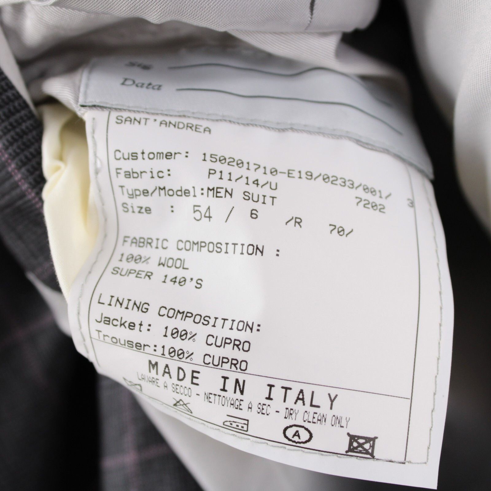 Other Sant'Andrea Suit Size US 44 Regular in Gray Size 44R - 9 Thumbnail