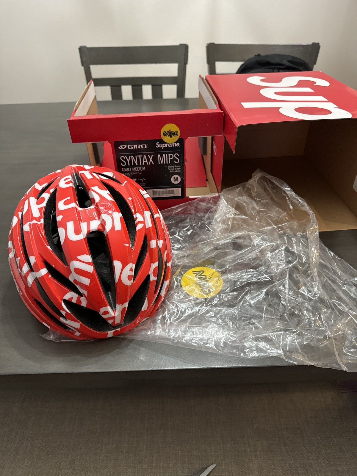 Supreme Giro Syntax MIPS Helmet Red