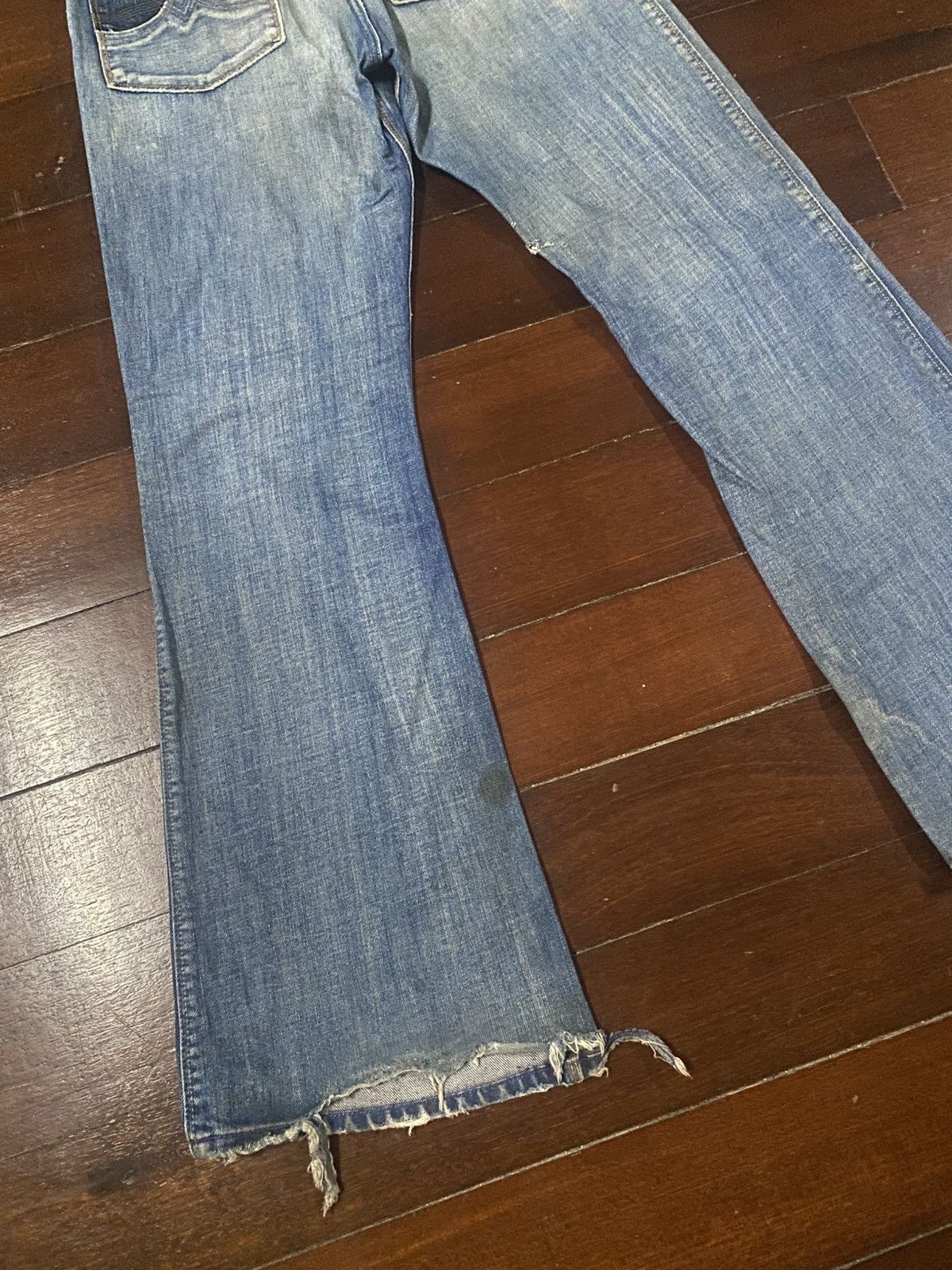 Diesel Vintage y2k Diesel Jeans Flared boot cut distressed wide Size US 33 - 10 Thumbnail