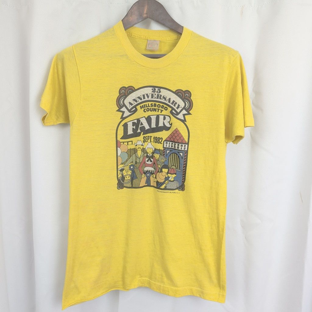 Vintage 1982 Hillsboro, NH County Fair T-Shirt Size US M / EU 48-50 / 2 - 8 Thumbnail