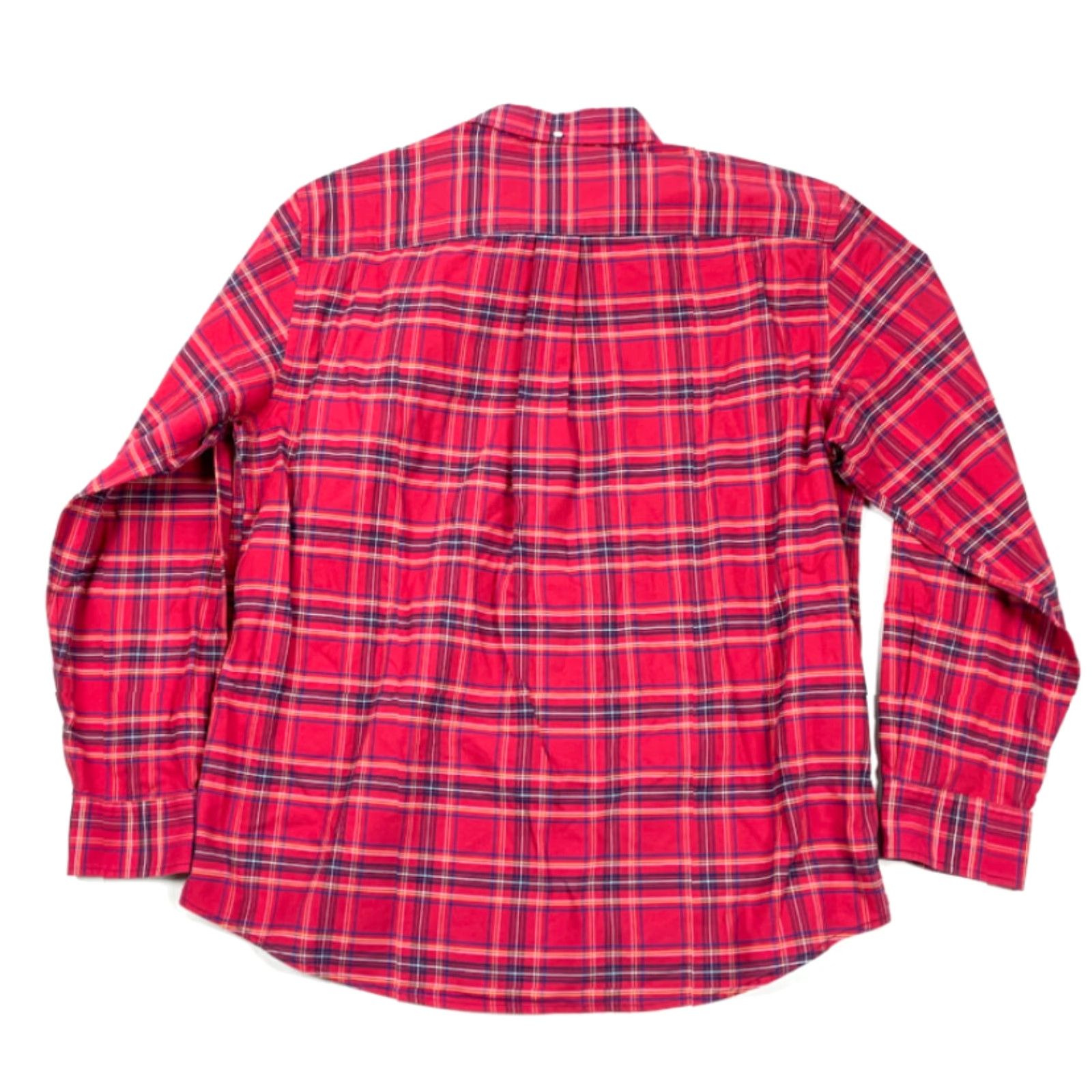 Vintage Preppy Red Plaid Button-Down Shirt Adult XL Ivy League Classic Easy Care Size US XL / EU 56 / 4 - 2 Thumbnail