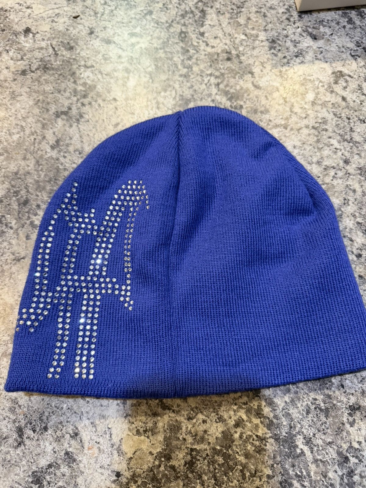 Revenge Revenge rhinestone beanie blue Size ONE SIZE - 2 Thumbnail