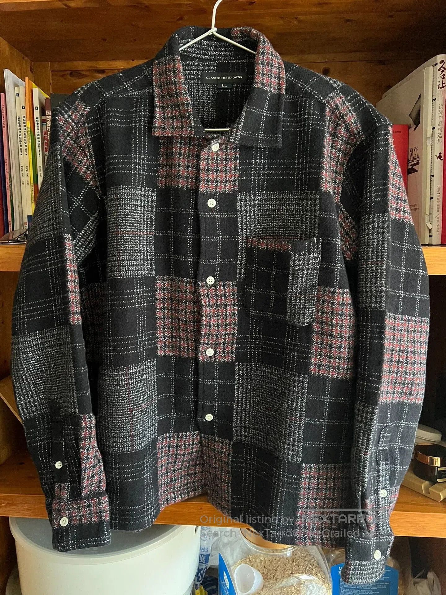 Japanese Brand The Browns Plaid Shirt Jacket. Size US L / EU 52-54 / 3 - 1 Thumbnail
