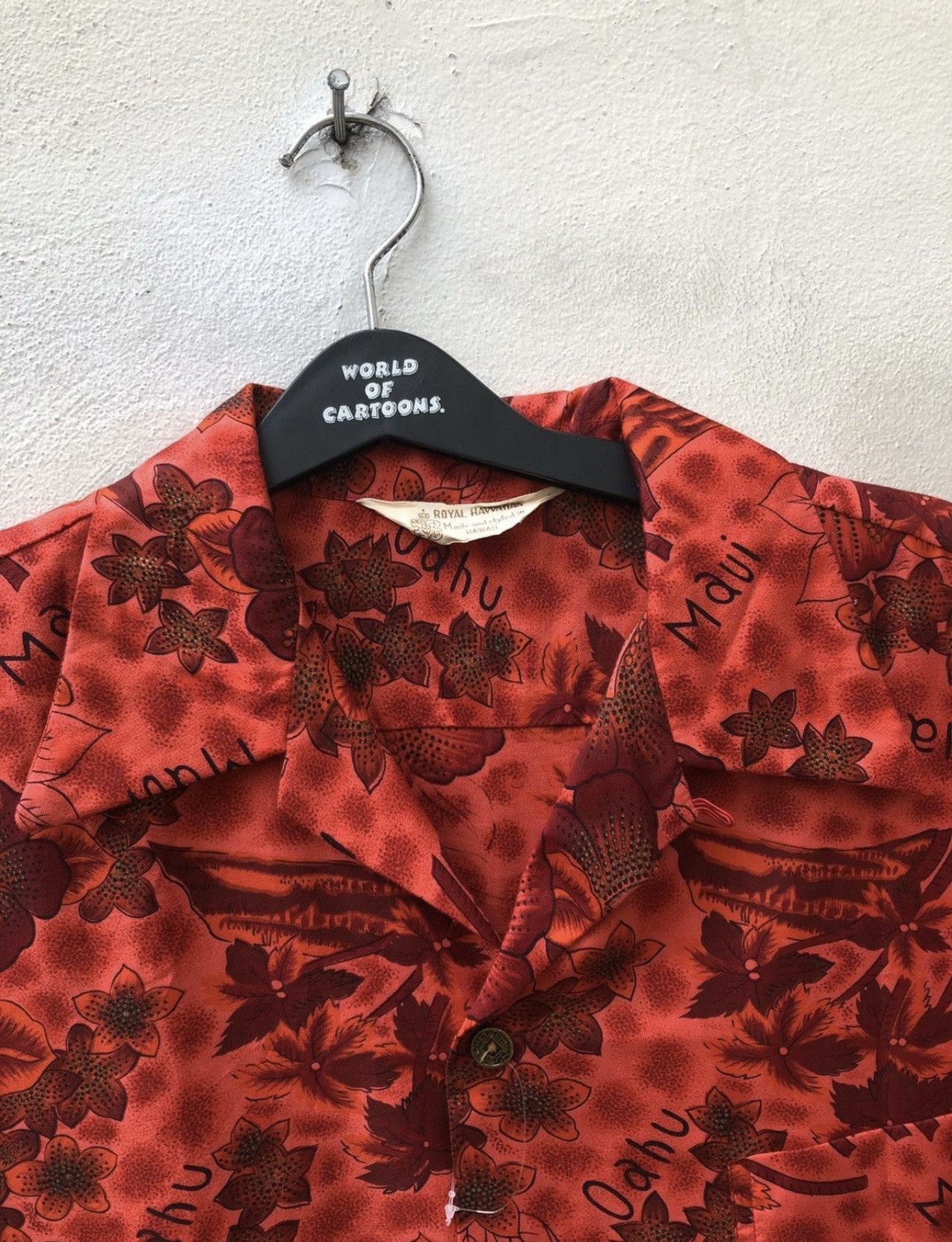 Vintage RARE! Vintage 1960s Royal Hawaiian shirt Aloha Wear Size US XL / EU 56 / 4 - 20 Thumbnail