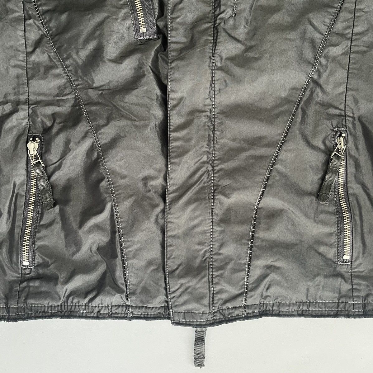 Marithe + Francois Girbaud Marithé + François Girbaud S/S08 Nylon Multi Zip Moto Jacket Size US M / EU 48-50 / 2 - 5 Thumbnail