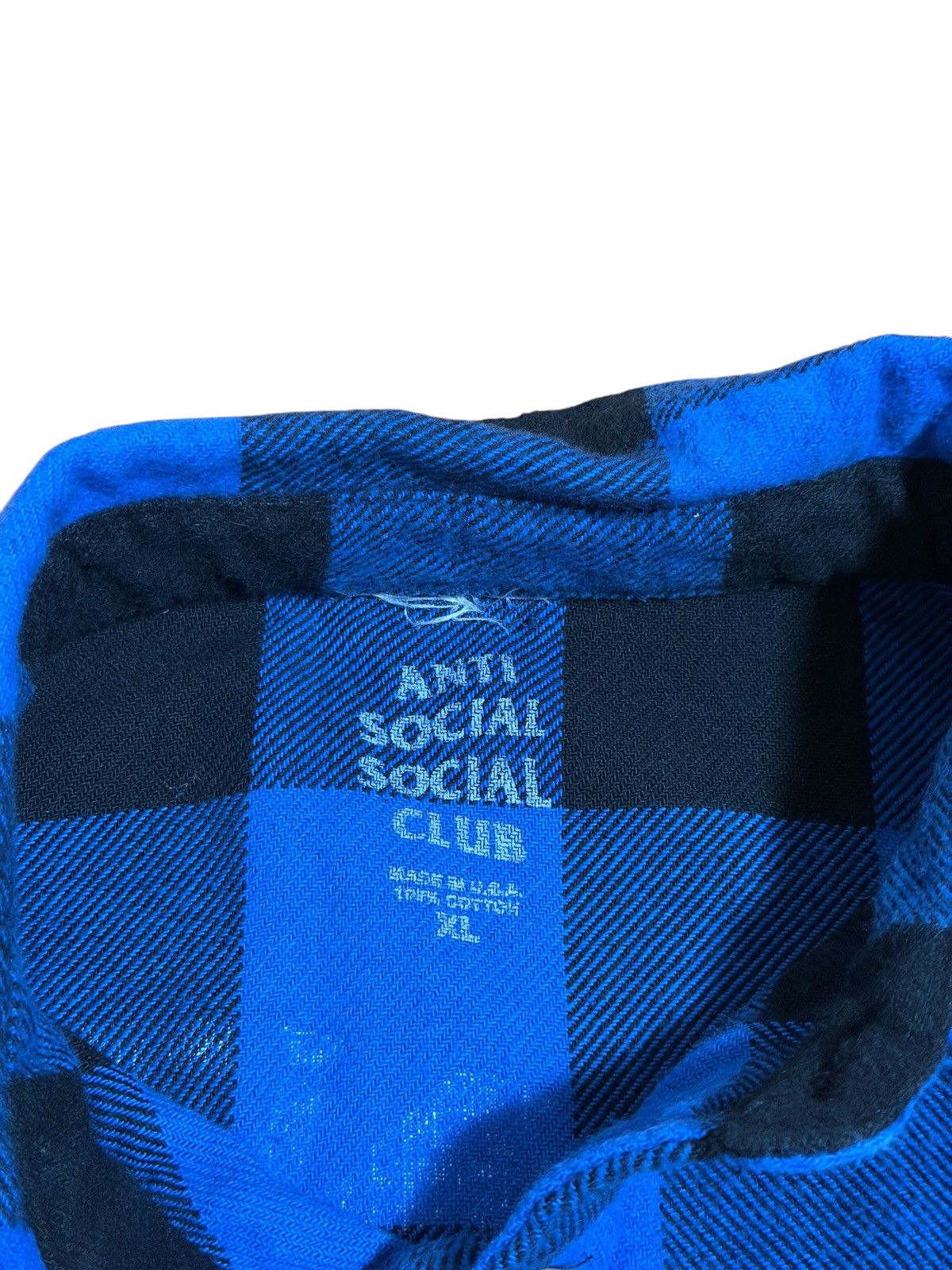 Anti Social Social Club 🔥Anti Social Social Club Kkoch Flannel Shirt/Anti Social Size US XL / EU 56 / 4 - 10 Thumbnail