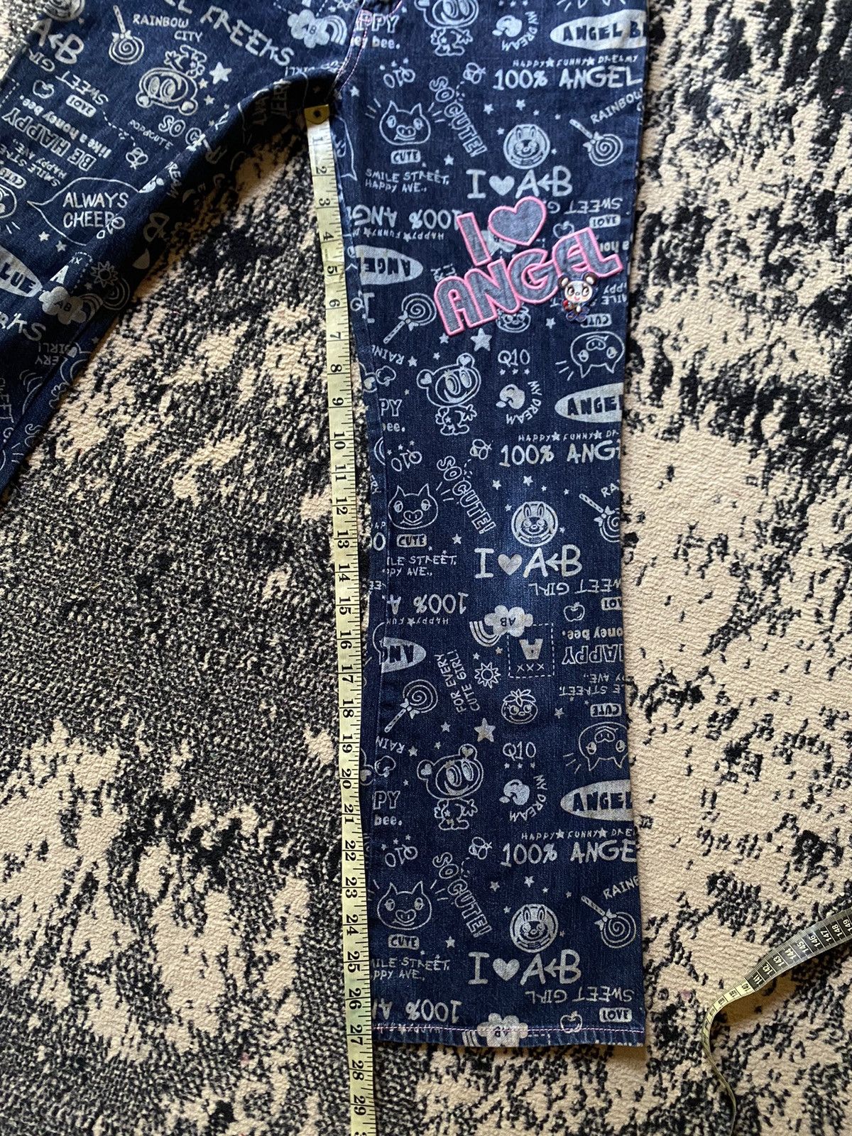 Angel Blue × Hysteric Glamour × Japanese Brand Y2K Japanes Angel Blue Flare Jeans Size 27" / US 4 / IT 40 - 10 Thumbnail