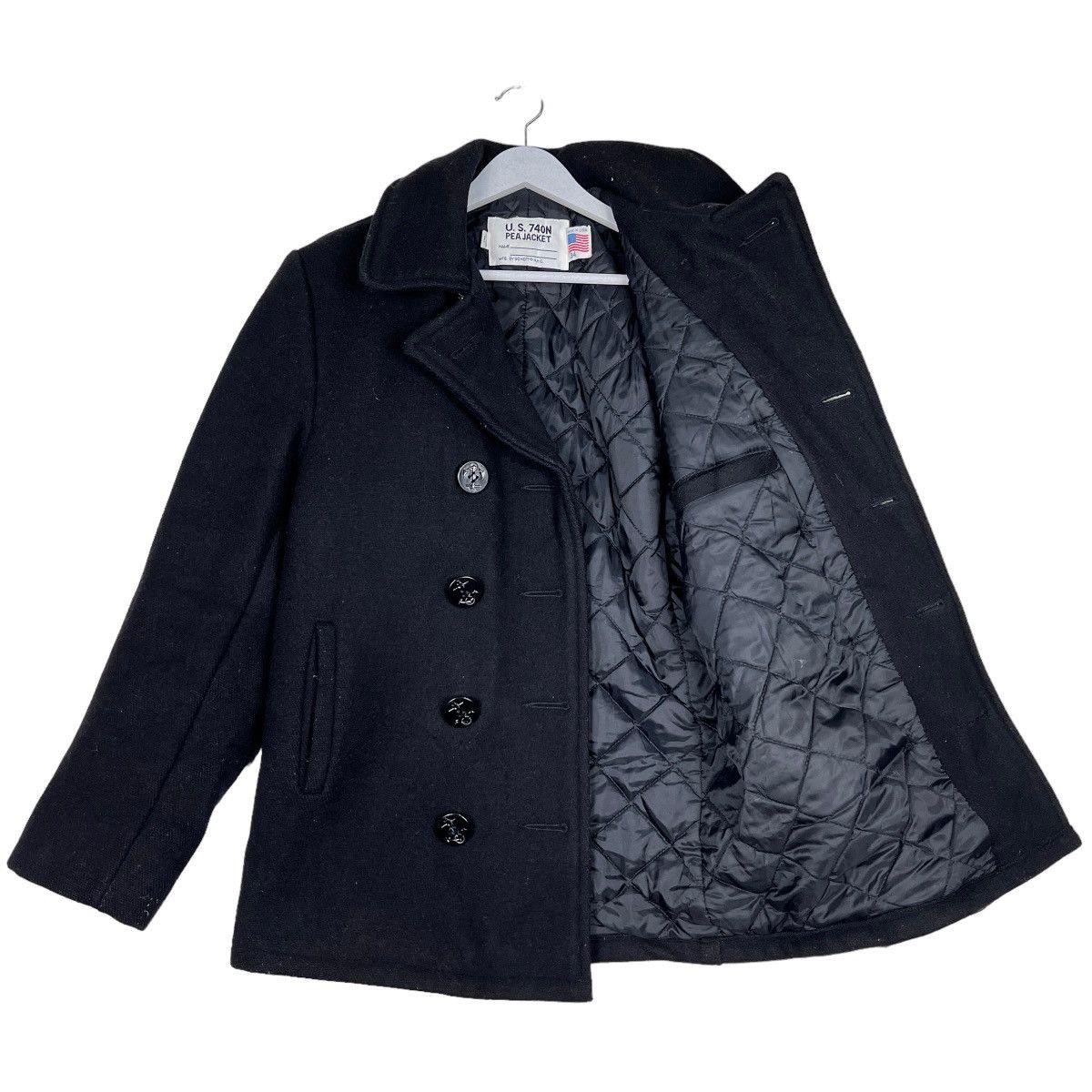 Schott 🔥 VINTAGE SCHOTT NAVY PEACOATS JACKET SIZE 34 MADE IN USA Size US S / EU 44-46 / 1 - 9 Thumbnail
