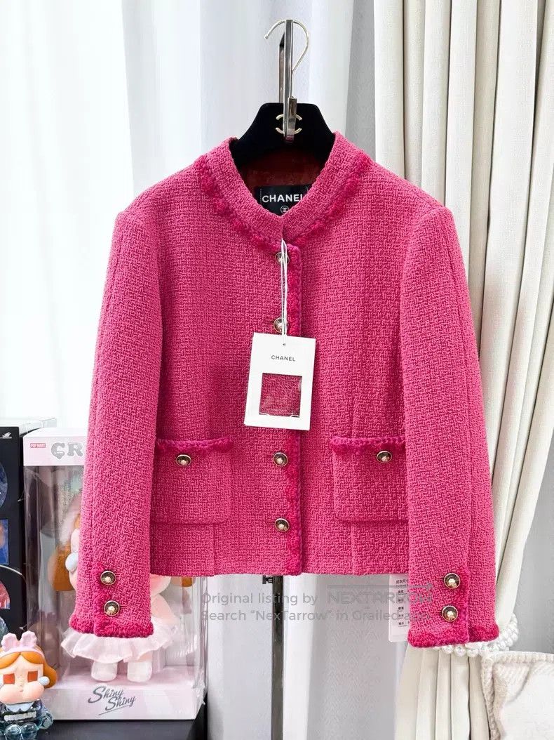 Chanel Chanel Lace rolled-edge two-pocket woven long-sleeved jack Size XS / US 0-2 / IT 36-38 - 1 Thumbnail