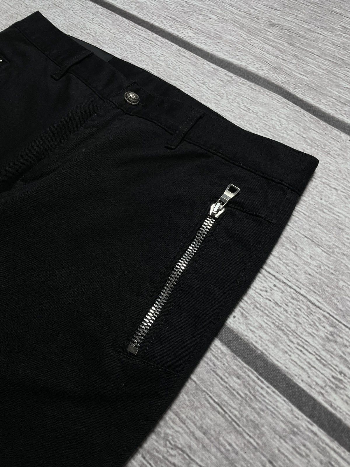 Balmain Balmain B Logo Black Chino Trousers Pants Size US 32 / EU 48 - 5 Thumbnail