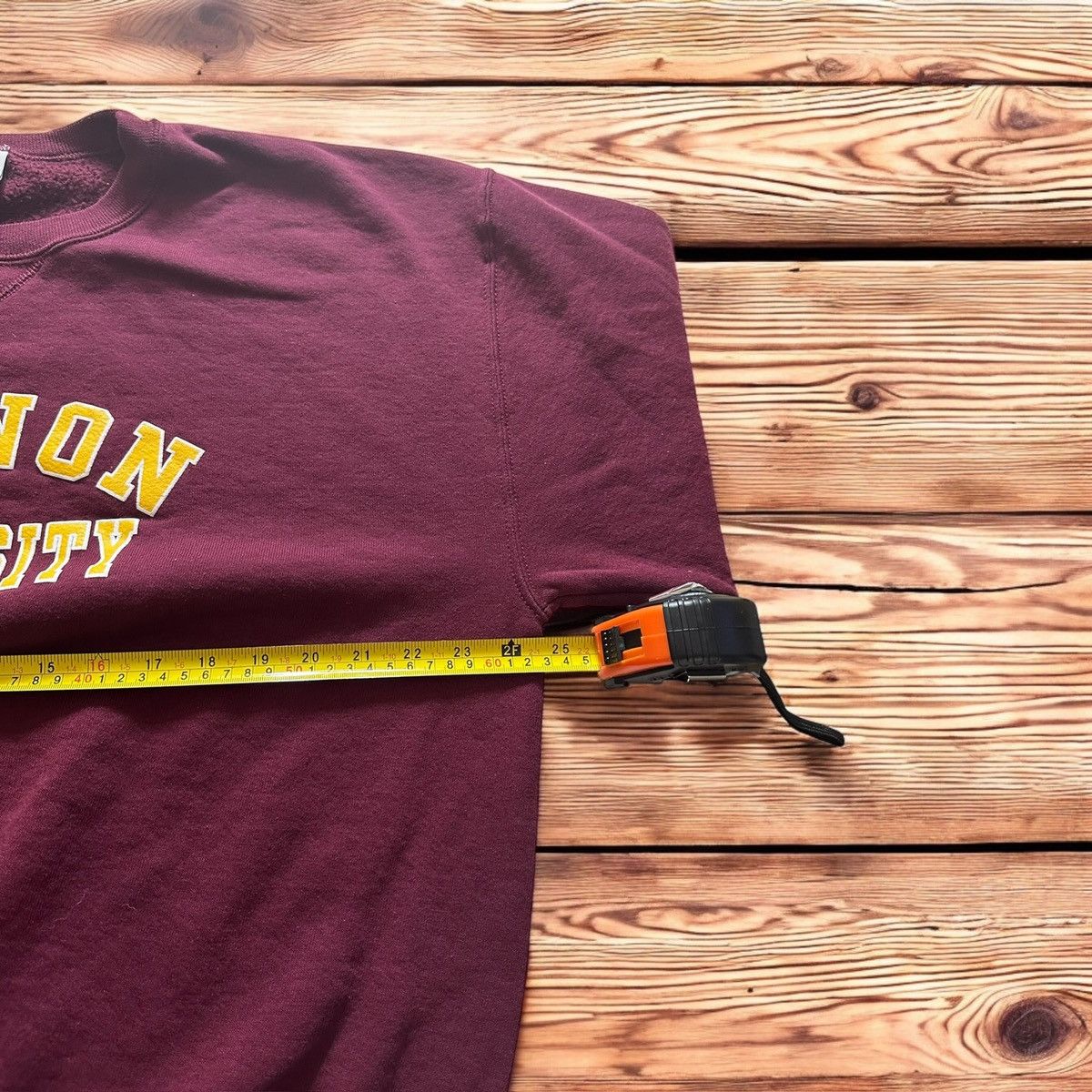 Russell Athletic × Vintage Vtg Cannon University Sweatshirt Men’s Large Burgundy Size US L / EU 52-54 / 3 - 5 Thumbnail