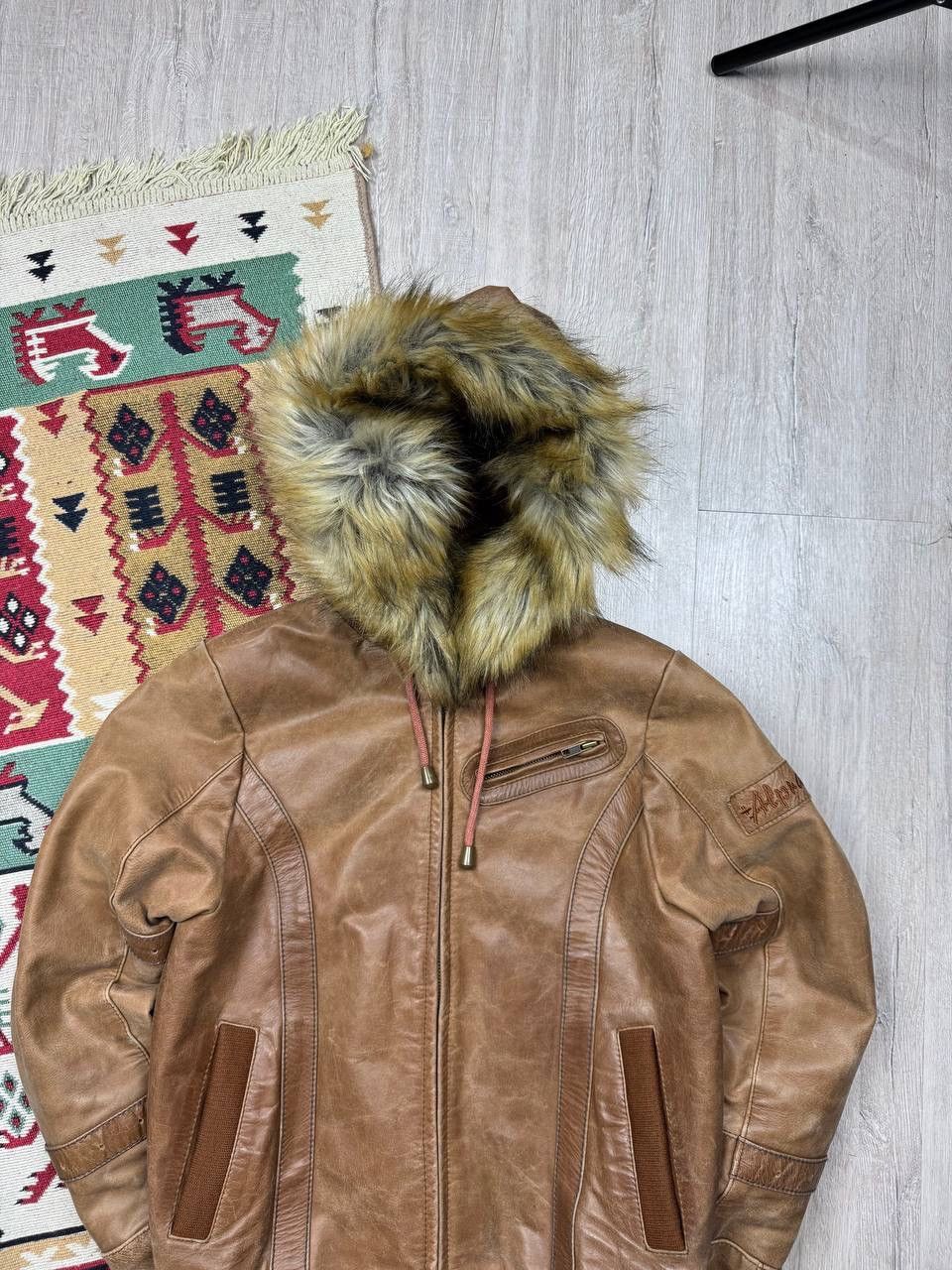 Japanese Brand × Vintage Vintage Hype Leather Y2K Fur Jacket Size M / US 6-8 / IT 42-44 - 3 Thumbnail