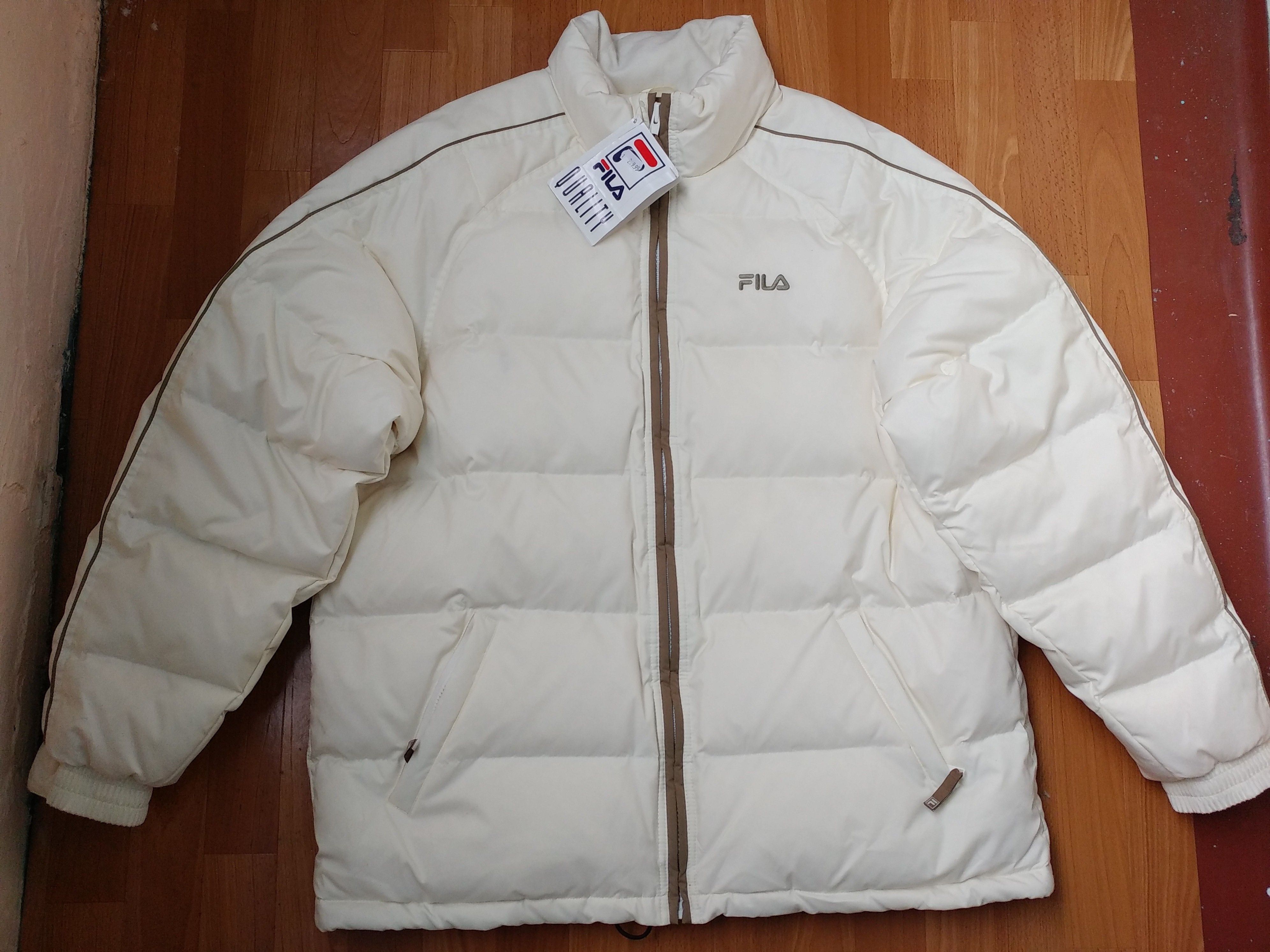 FILA jacket deadstock vintage down puffer jacket 90s XL