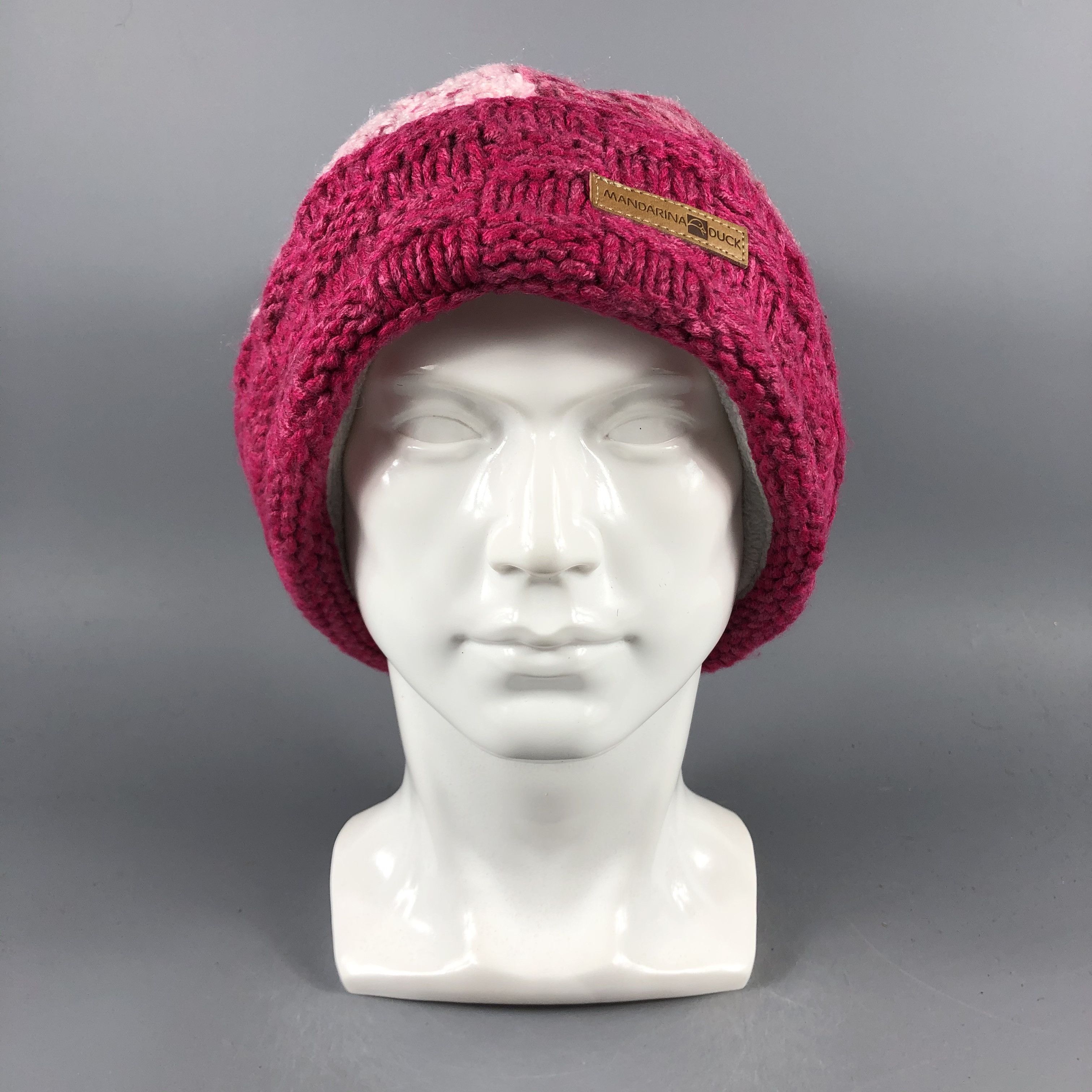 Mandarina Duck × Vintage Womens Mandarina Duck Pompom Beanie Snow Hat Snow Cap -D1152 Size ONE SIZE - 2 Thumbnail