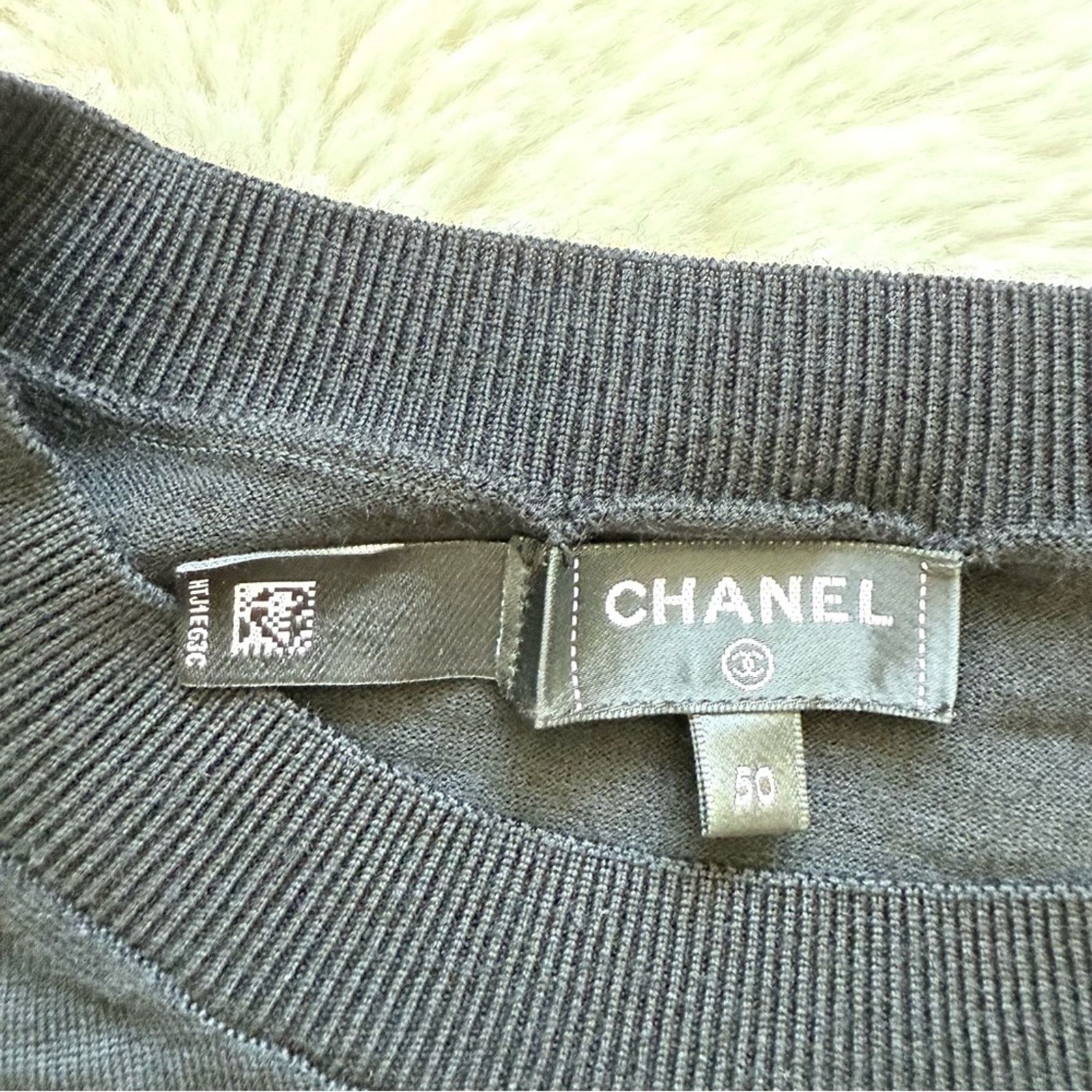 Chanel CHANEL CC women wool top size 50FR or 10US Authentic 3900$ Size L / US 10 / IT 46 - 6 Thumbnail