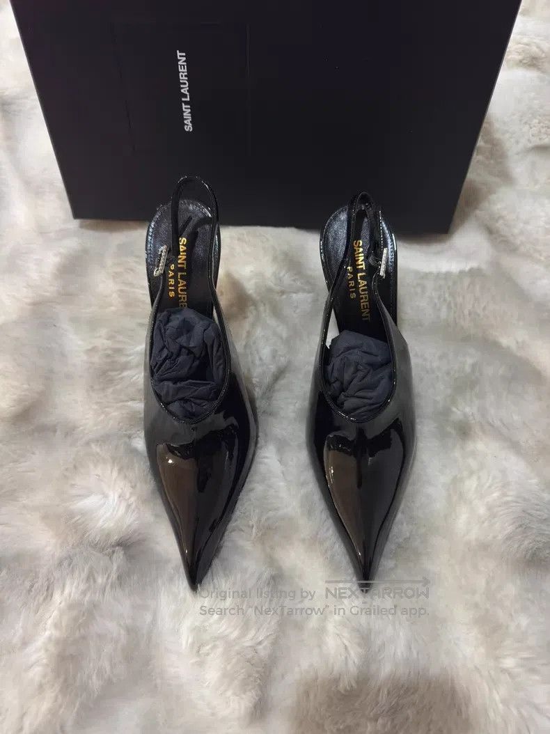 Saint Laurent Paris Saint Laurent Paris Crystal Rhinestone Patent Leather High Size US 5.5 / IT 35.5 - 5 Thumbnail