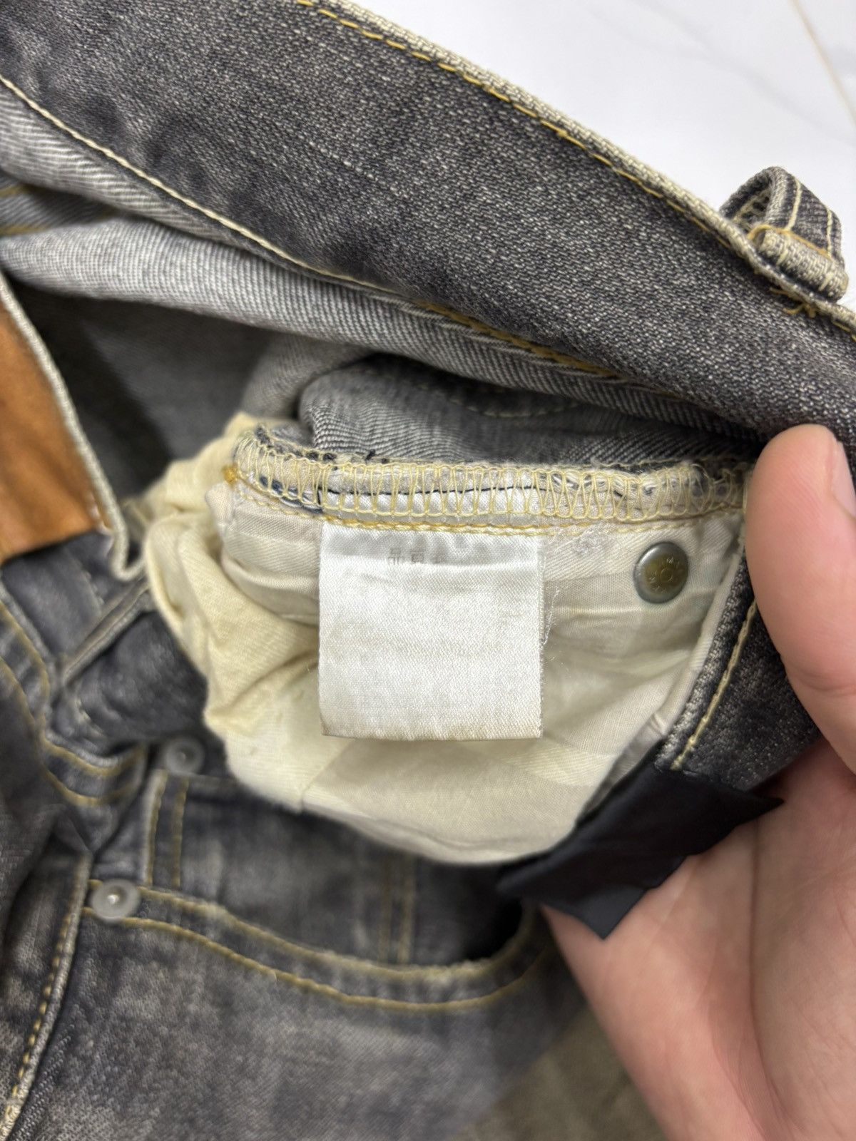 If Six Was Nine Scheme Warriors Made in Japan Rusty Mud Wash Distress Jeans Size US 31 - 13 Thumbnail