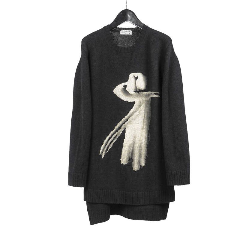 Yohji Yamamoto POUR HOMME 18aw wool overisized knit HV-K03-884 | Grailed