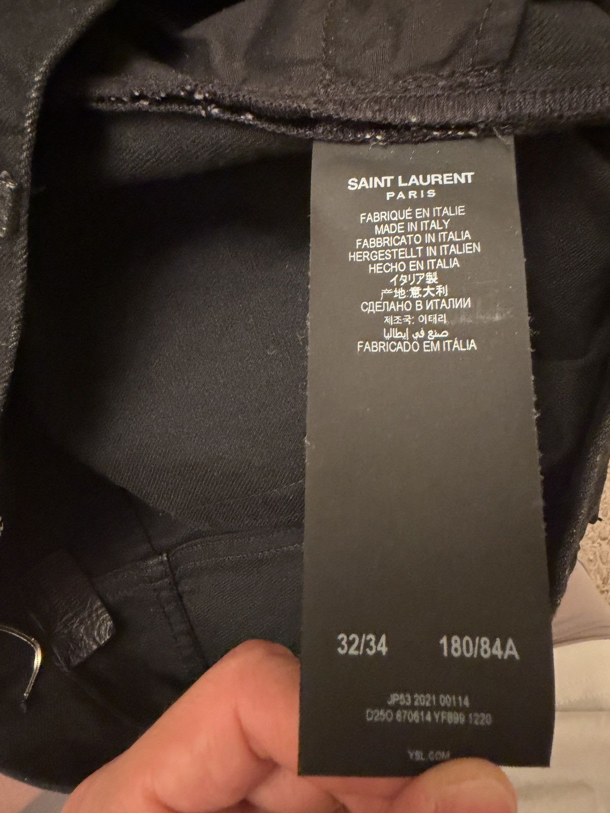 Yves Saint Laurent Saint laurent D27 black denim jeans Size US 32 / EU 48 - 5 Thumbnail