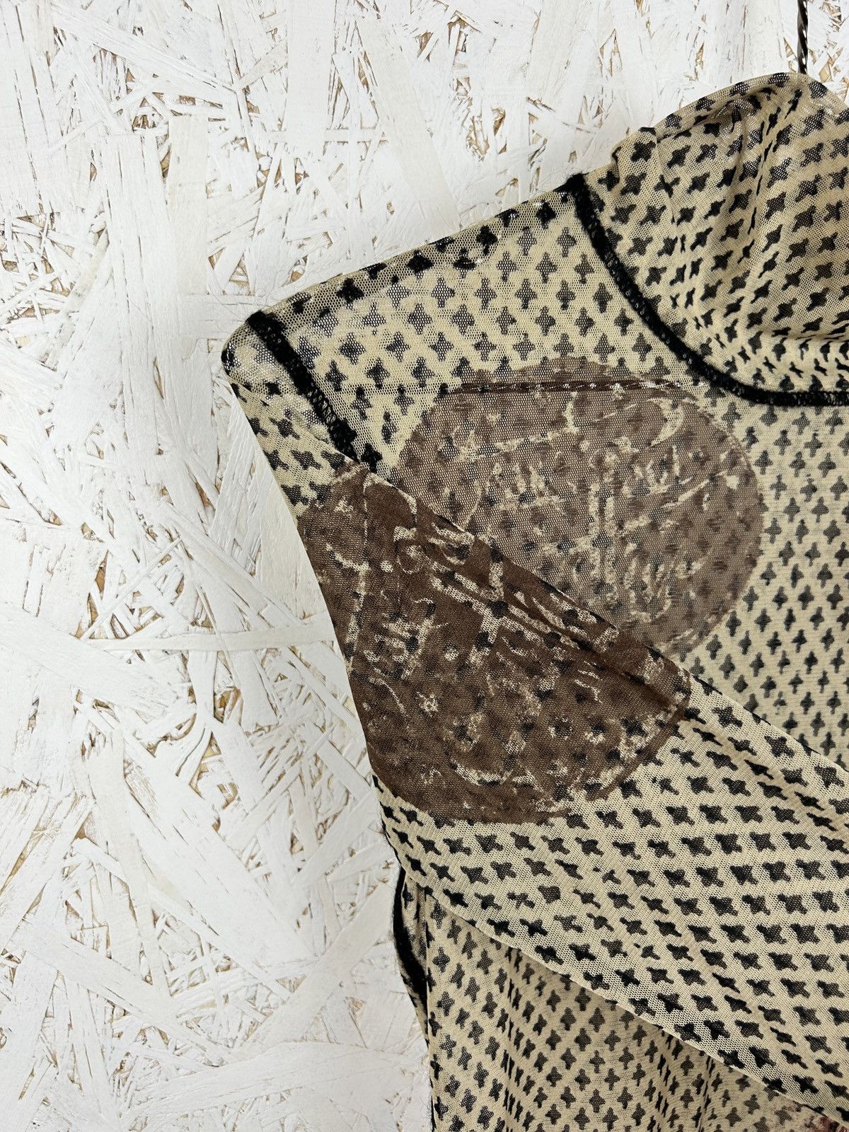 Jean Paul Gaultier Vintage Archive Jean Paul Gaultier Arabic Print Mesh L/S Size US M / EU 48-50 / 2 - 3 Thumbnail