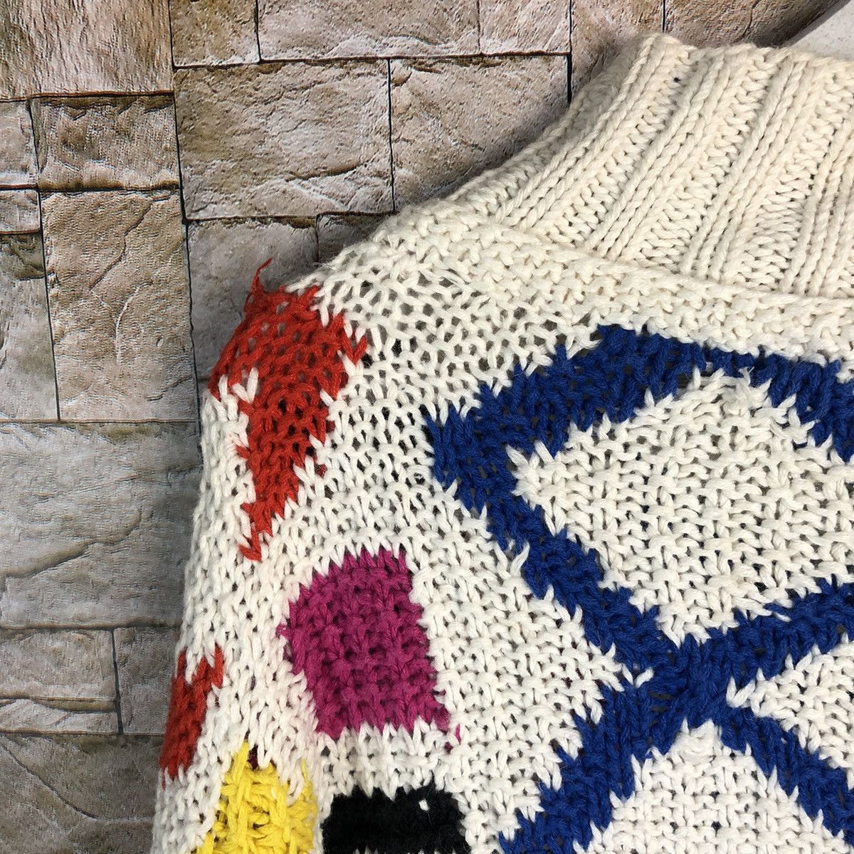 Handmade Jeniffer Reed Multicolor handmade Knitwear like coogi #A261 Size US M / EU 48-50 / 2 - 13 Thumbnail