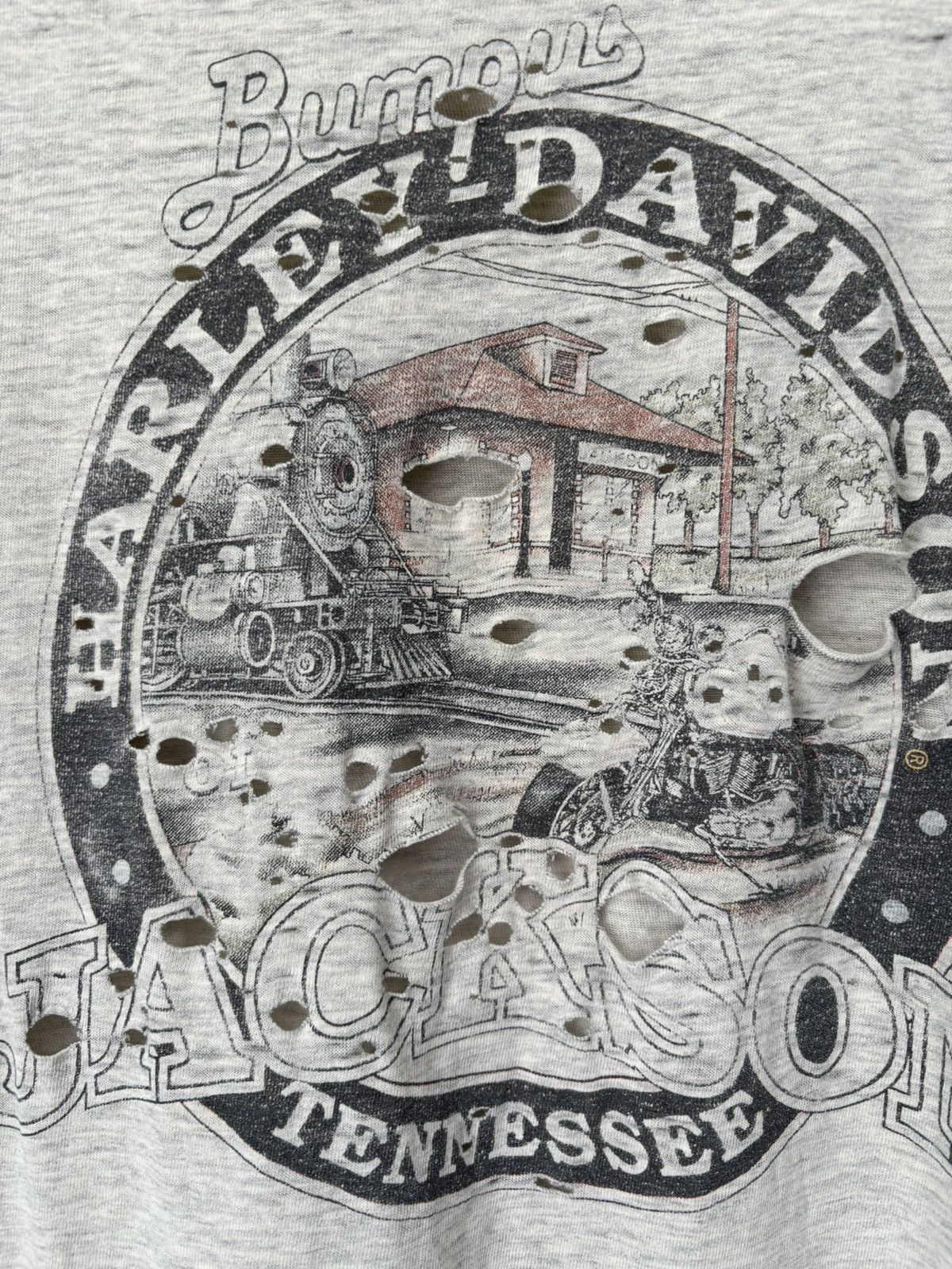 Harley Davidson Vintage Harley-Davidson Thrashed Biker Sleeveless Tee Size US M / EU 48-50 / 2 - 14 Thumbnail