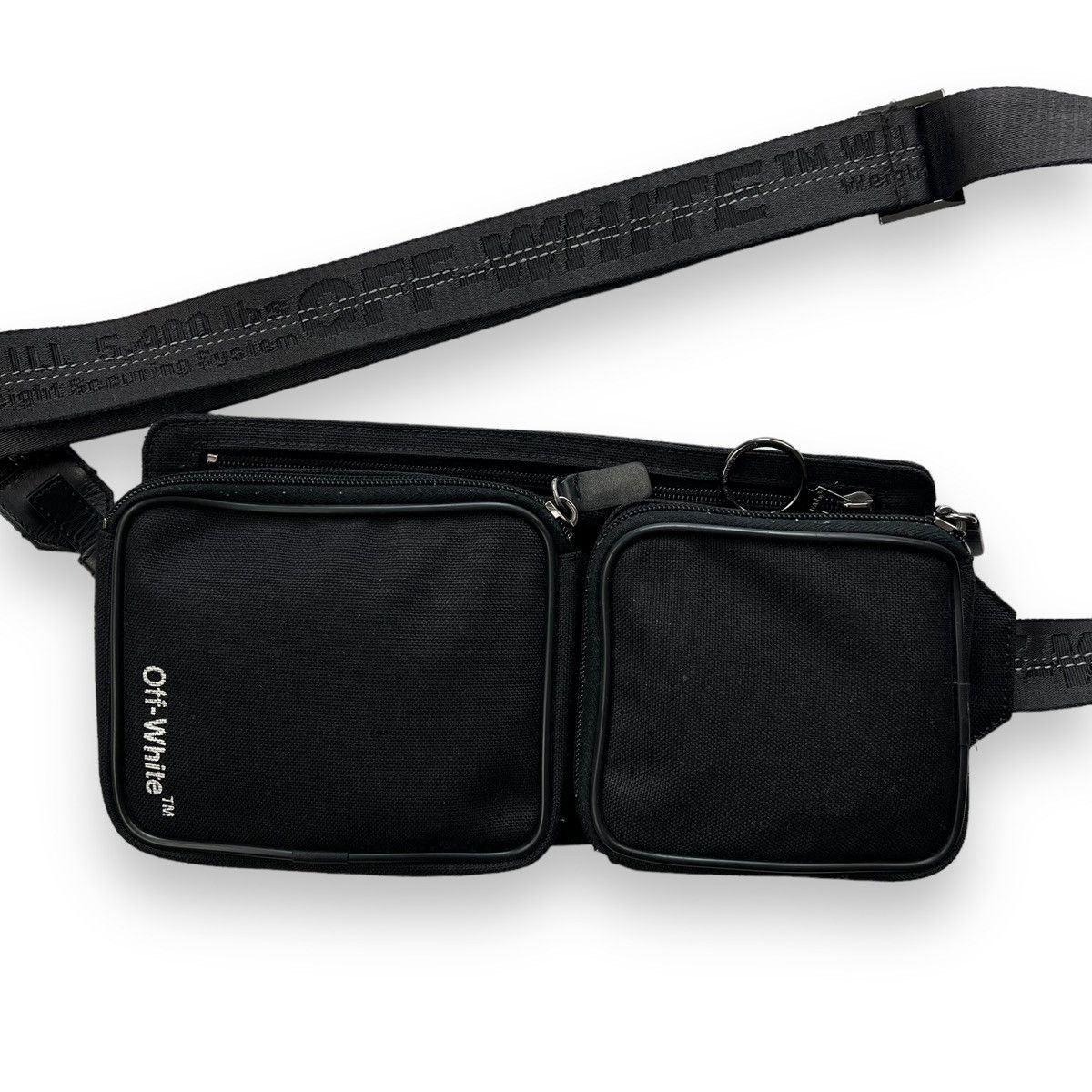 image of Off White Off-White Cordura Waist Bag in Black, Men's