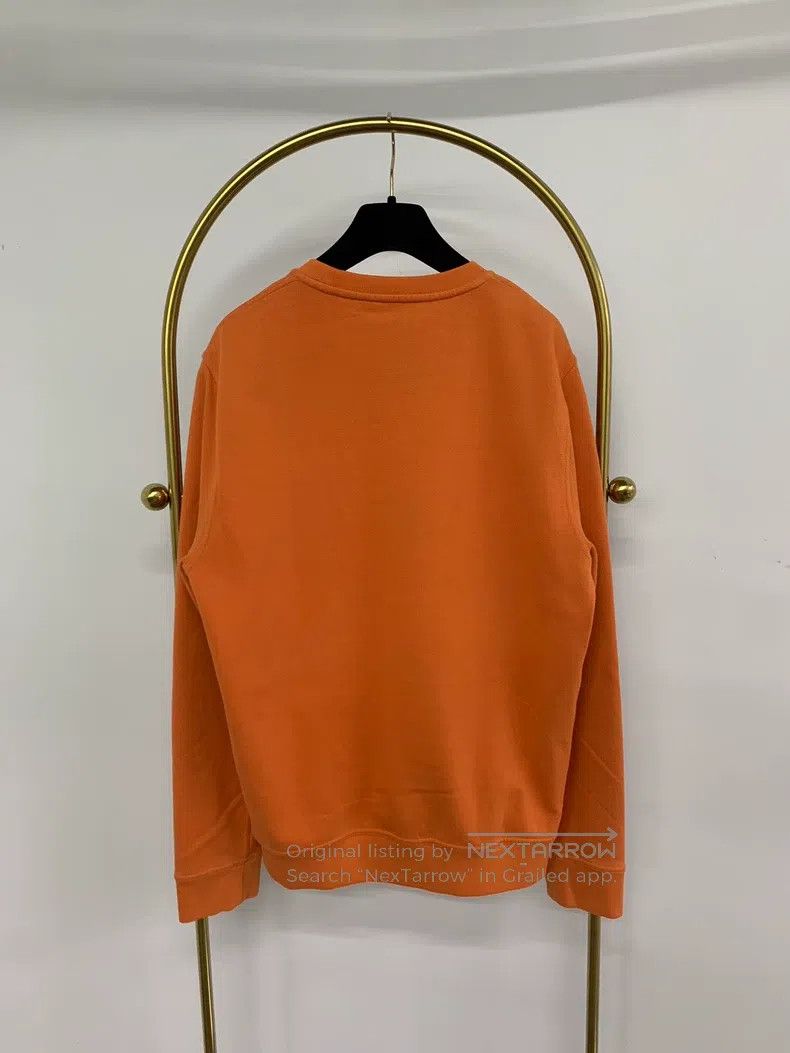 Hermes Hermes Orange leather patched robot sweatshirt Size M / US 6-8 / IT 42-44 - 3 Thumbnail
