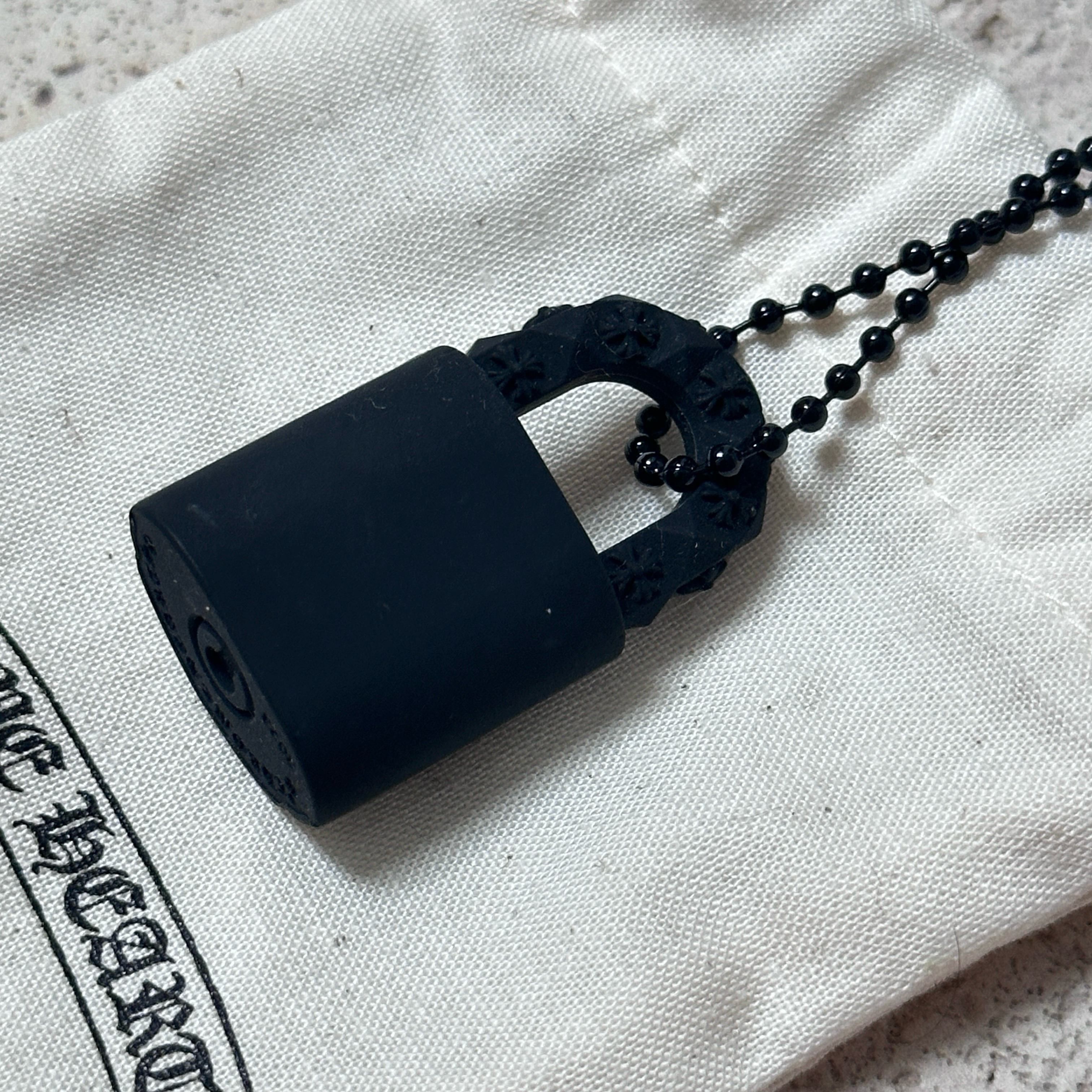 Chrome Hearts CHROME HEARTS SILICHROME SILICONE PADLOCK NECKLACE Size ONE SIZE - 4 Thumbnail