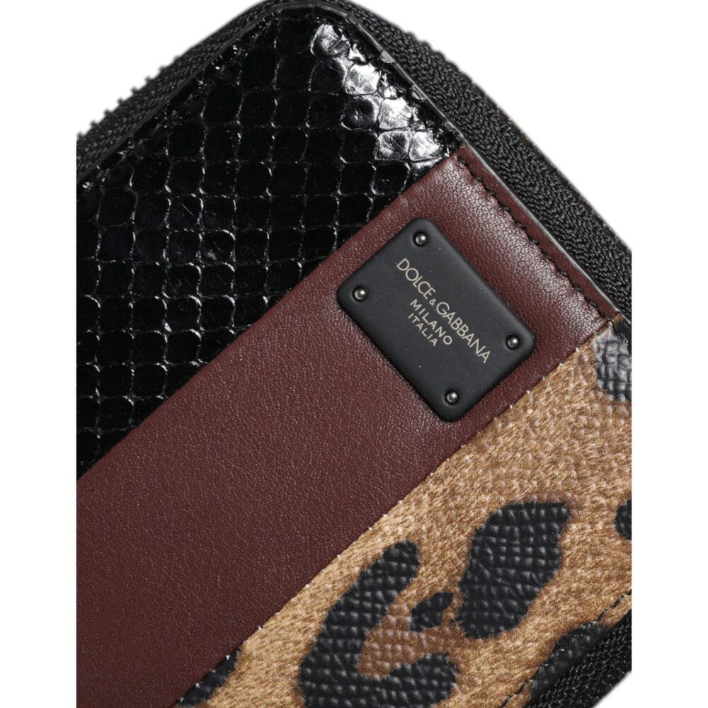 Dolce & Gabbana Dolce & Gabbana Multicolor Leopard Leather DG Bifold Card Ho Size ONE SIZE - 6 Thumbnail