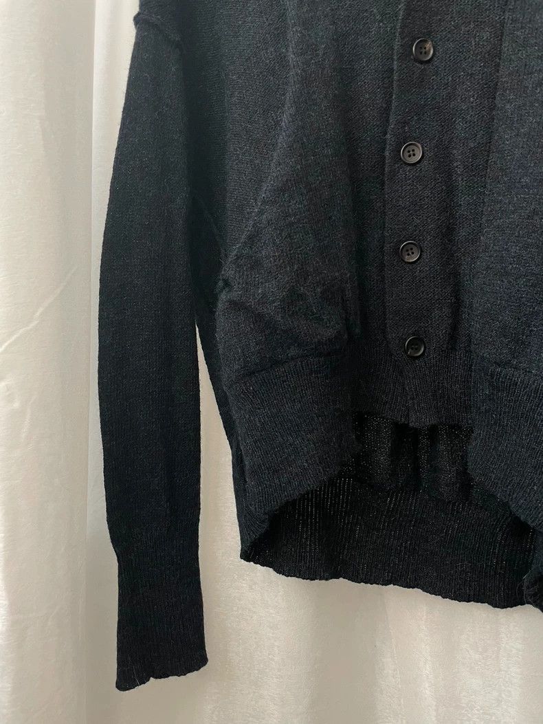 Yohji Yamamoto yohji Yamamoto size 2 Navy wool knit cardigan sweater Size S / US 4 / IT 40 - 3 Thumbnail