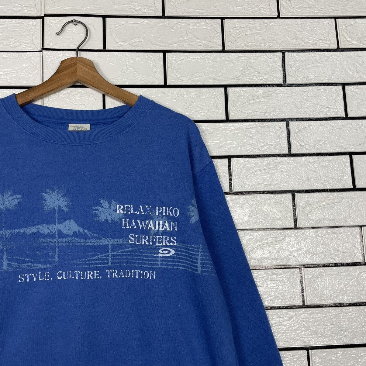 Japanese Brand Piko Hawaiian Surfer Crewneck Sweatshirt Size US L / EU 52-54 / 3 - 5 Thumbnail