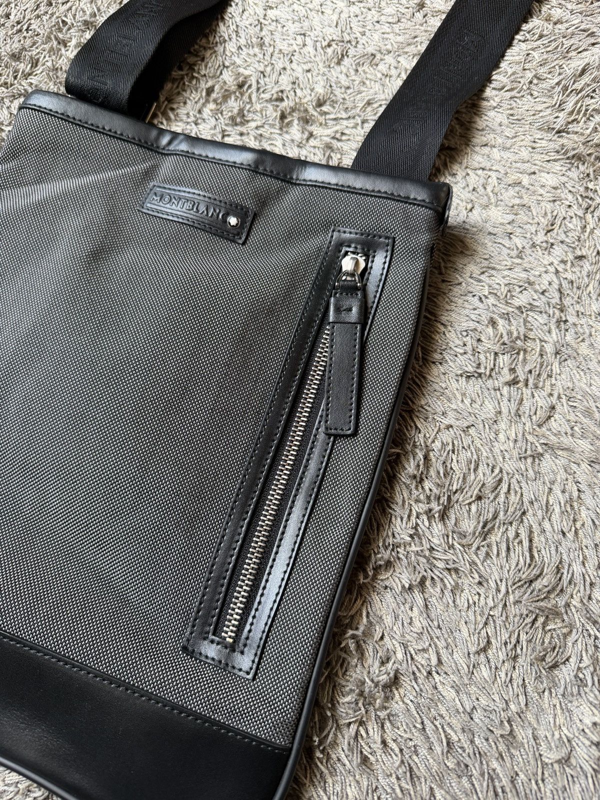 Montblanc Montblanc Meisterstuck Star Leather Nylon Shoulder Bag Size ONE SIZE - 4 Thumbnail