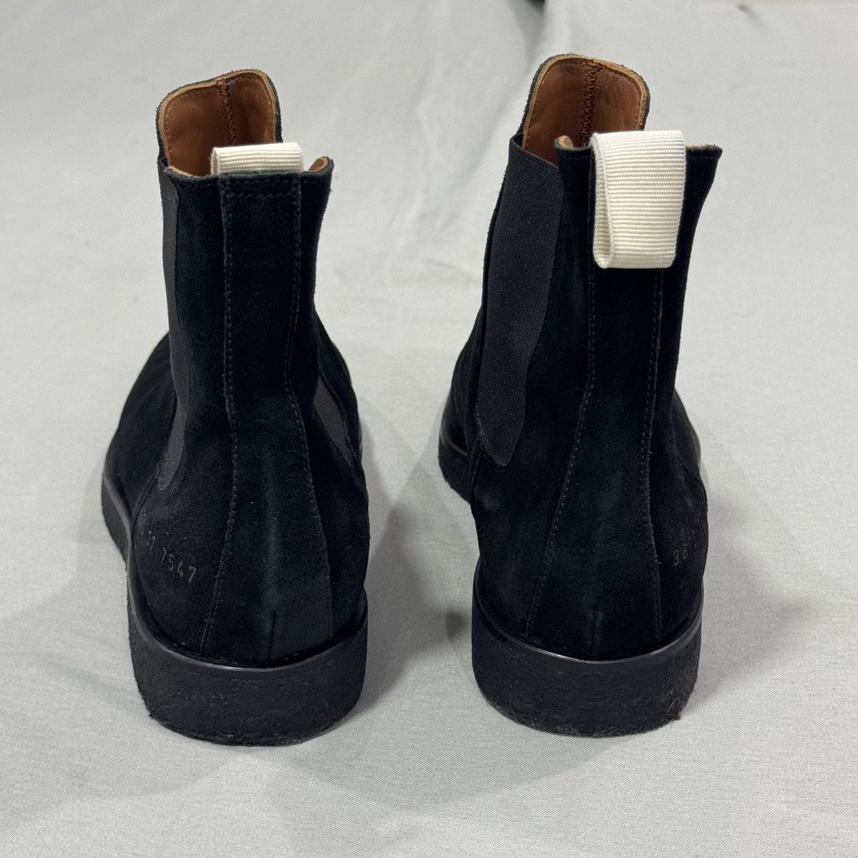 Common Projects Common Projects Women’s Chelsea Boots - Black Suede Size US 7 / IT 37 - 10 Thumbnail