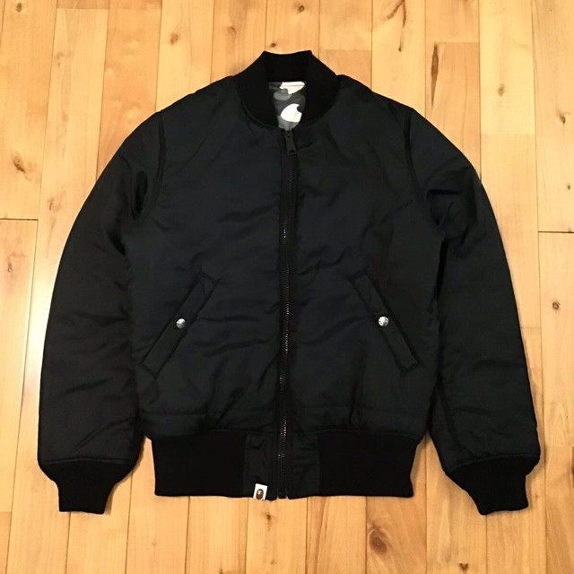 Alpha Industries × Bape 🔥Reversible🔥 ALPHA INDUSTRIES × BAPE MA-1 Bomber Jacket APE Size US L / EU 52-54 / 3 - 4 Thumbnail