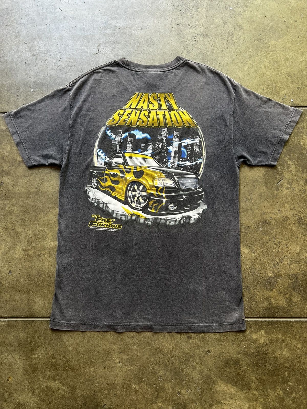 Vintage ‘00s The Fast and The Furious Nasty Sensation Car Tee Shirt Size US L / EU 52-54 / 3 - 3 Thumbnail