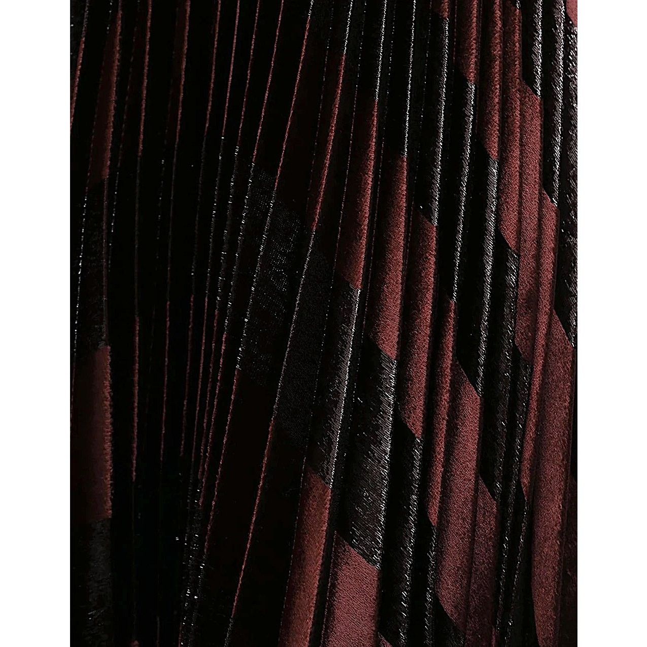 Dolce & Gabbana Dolce & Gabbana Brown Metallic Velvet Pleated Long Skirt 36 Size 25" / US 0 / IT 36 - 5 Thumbnail