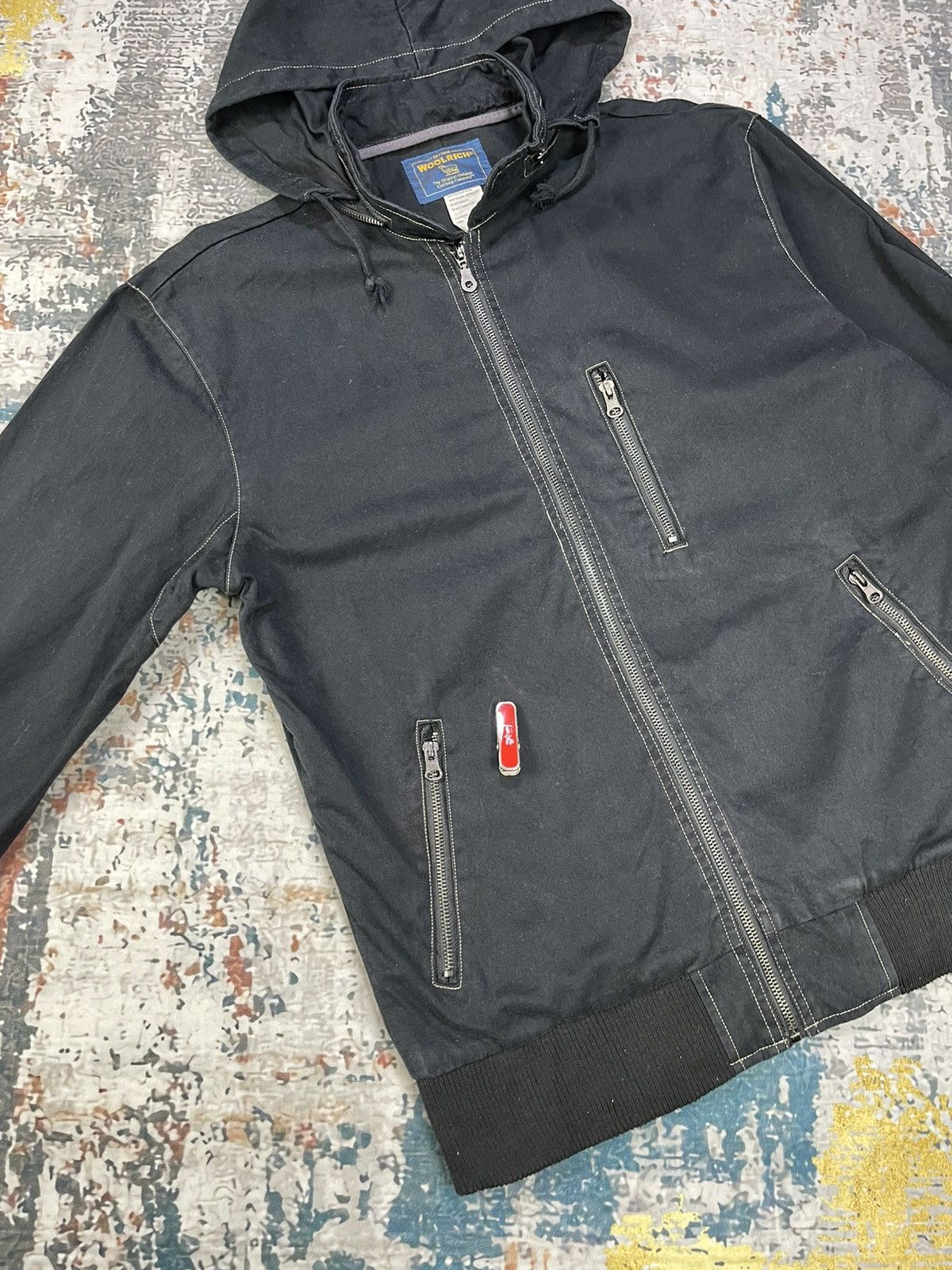 Woolrich Woolen Mills Woolrich 2 Way Adjustable Fit Hooded Zipper Jacket Size US L / EU 52-54 / 3 - 4 Thumbnail