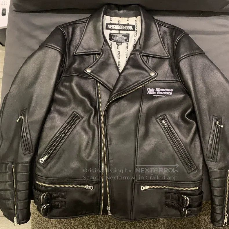Neighborhood Neighborhood Leather jacket, size L Size US L / EU 52-54 / 3 - 6 Thumbnail