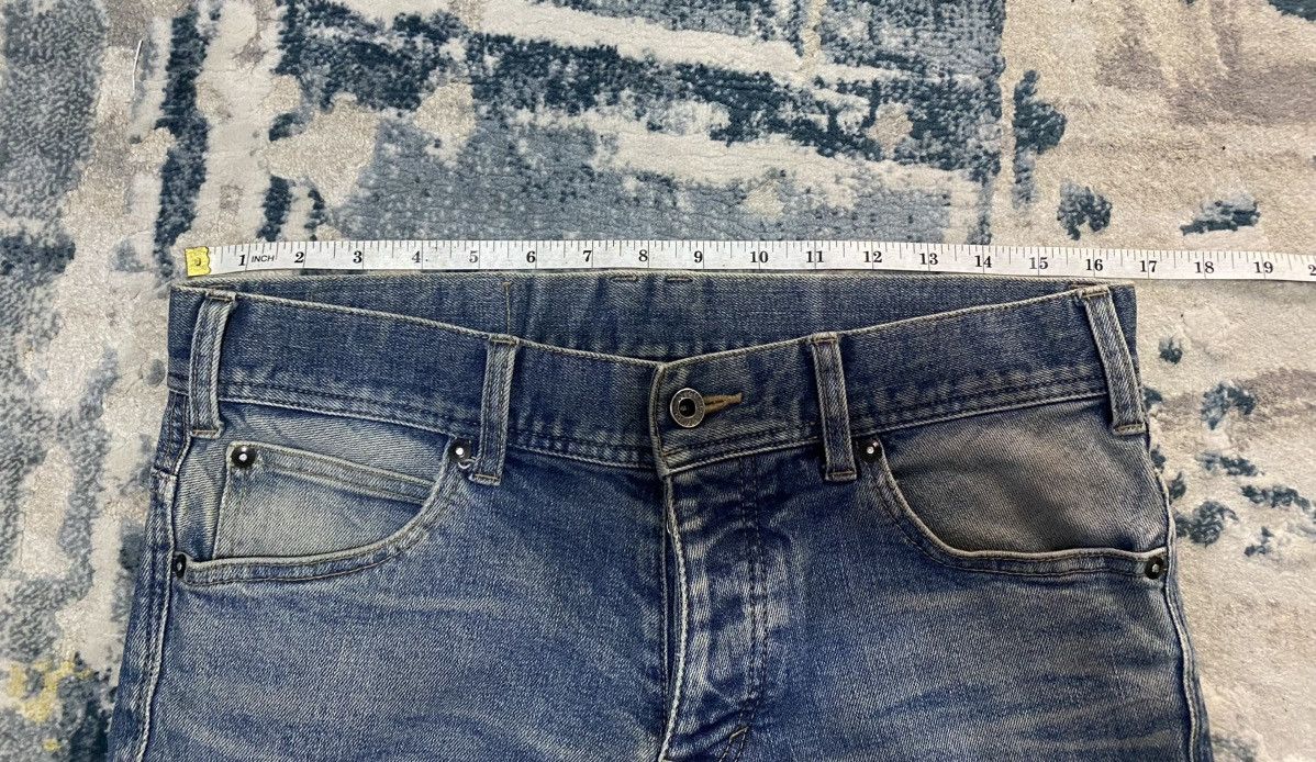 5351 POUR LES HOMMES 2000s 5351 pour less homme Flare Whisker Faded denim Size US 33 - 17 Thumbnail