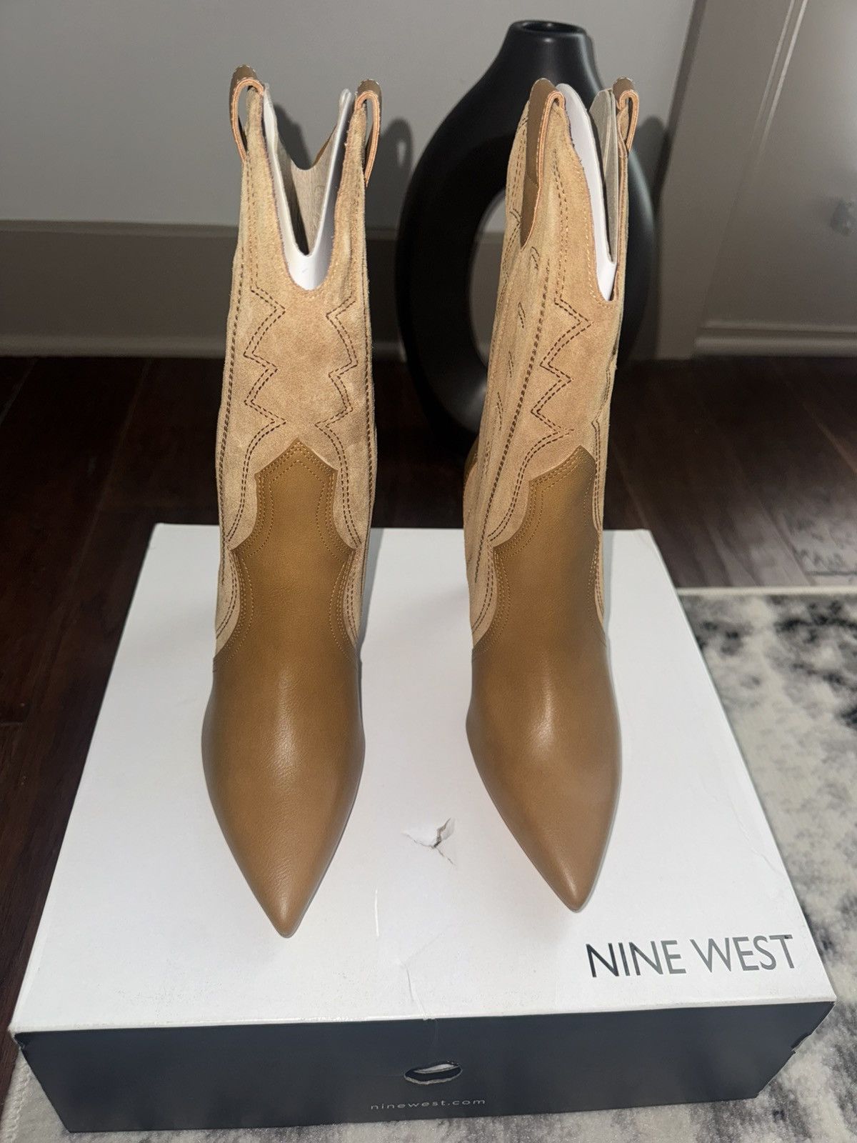 Nine West Nine West Tan Heeled Boots Size US 6.5 / IT 36.5 - 1 Thumbnail