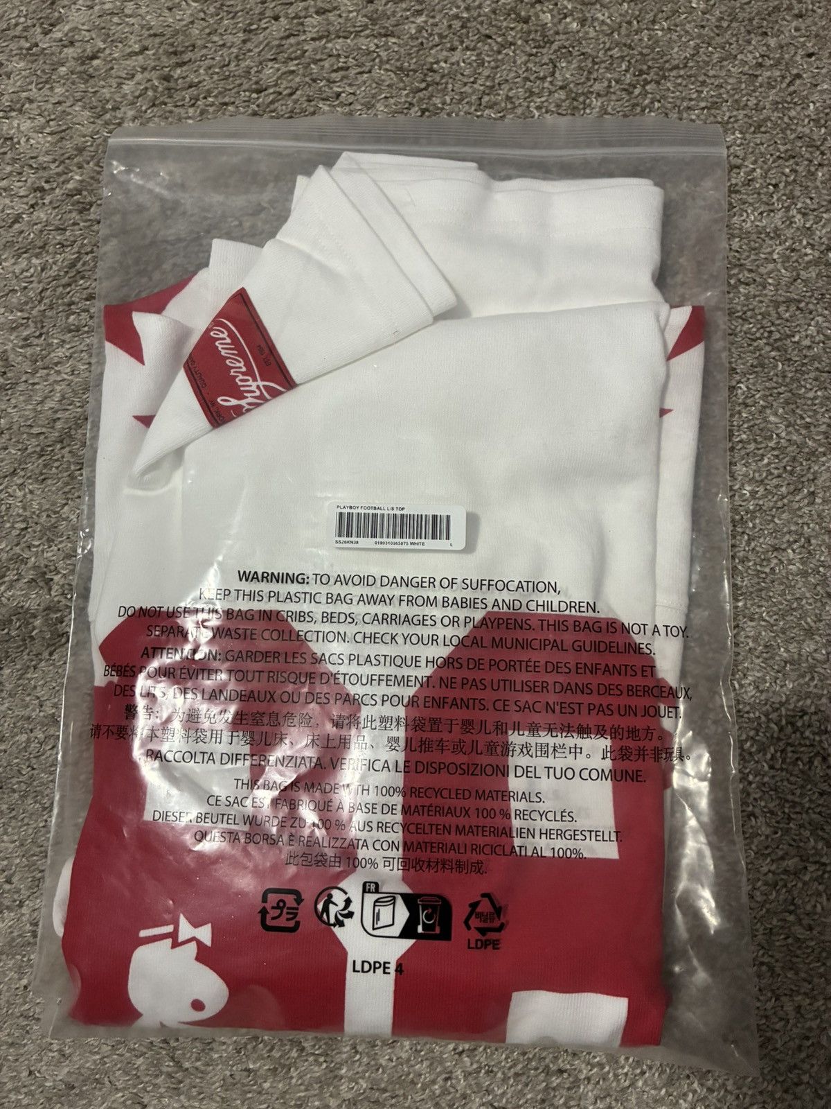 Playboy × Supreme Supreme x Playboy Long Sleeve Top Size US L / EU 52-54 / 3 - 5 Thumbnail