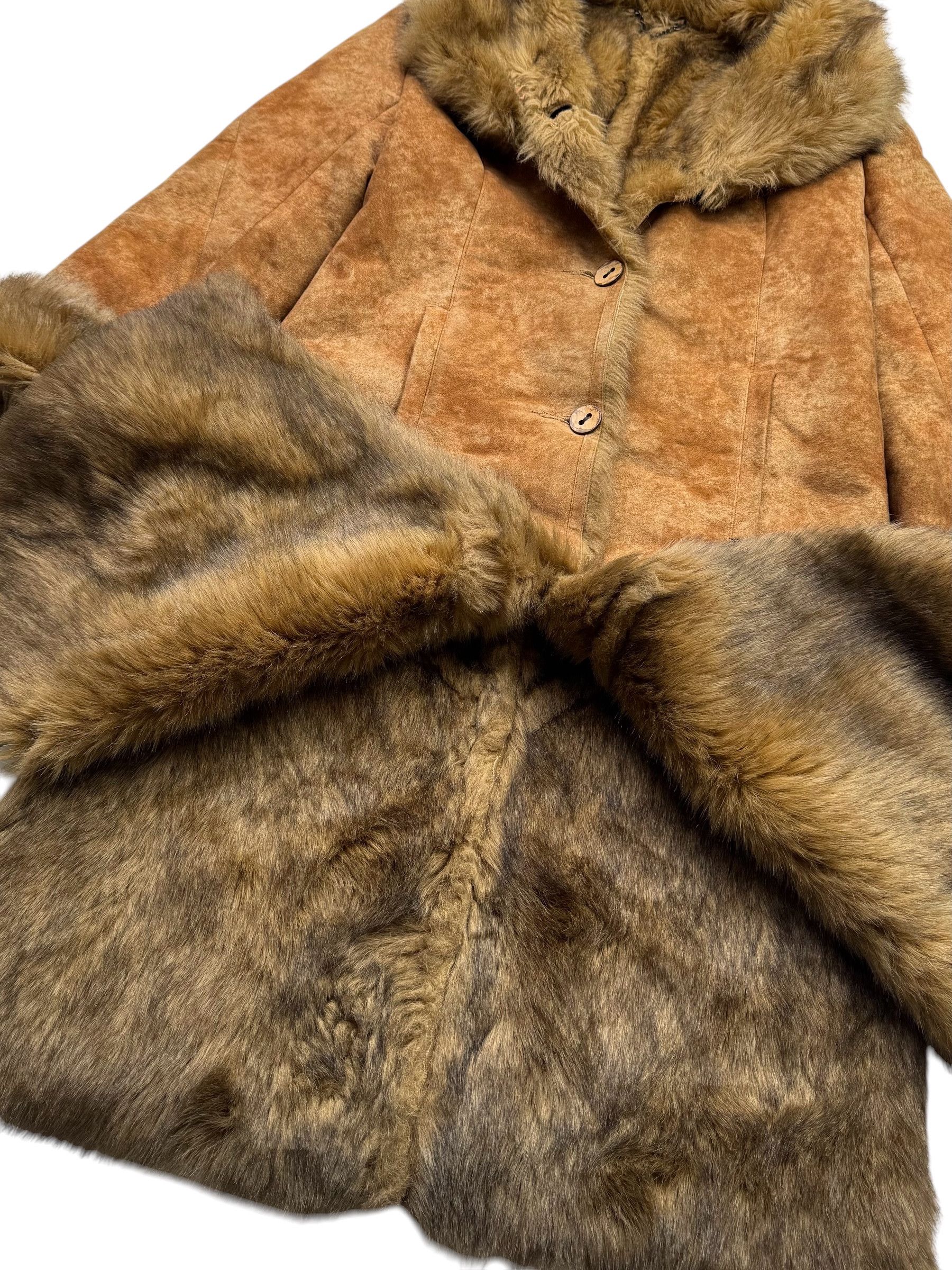 Vintage Vintage Faux Sheepskin Coat W92(V9) Size M / US 6-8 / IT 42-44 - 3 Thumbnail