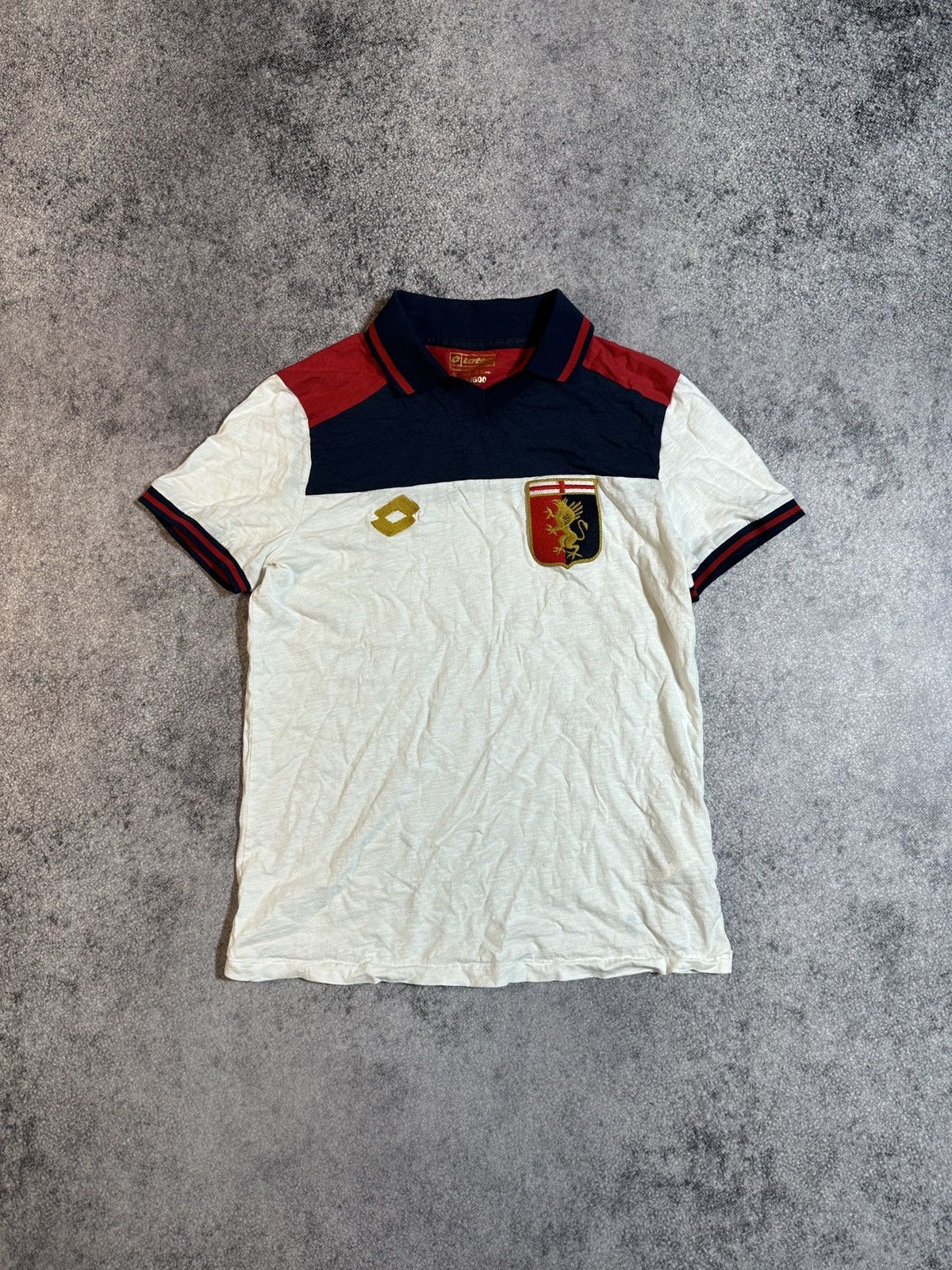 Lotto Sport × Vintage Vintage Lotto Genoa Soccer Polo Streetwear Rare S Casual VTg Size US S / EU 44-46 / 1 - 2 Thumbnail